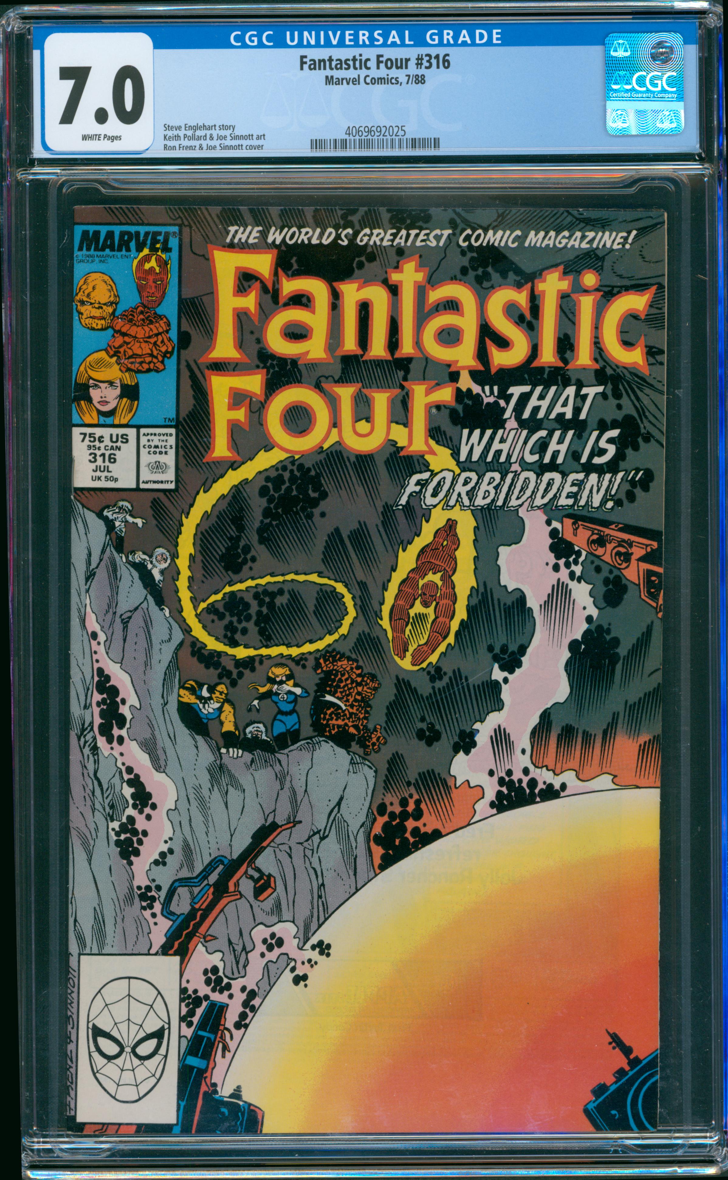Fantastic Four #316 CGC 7.0