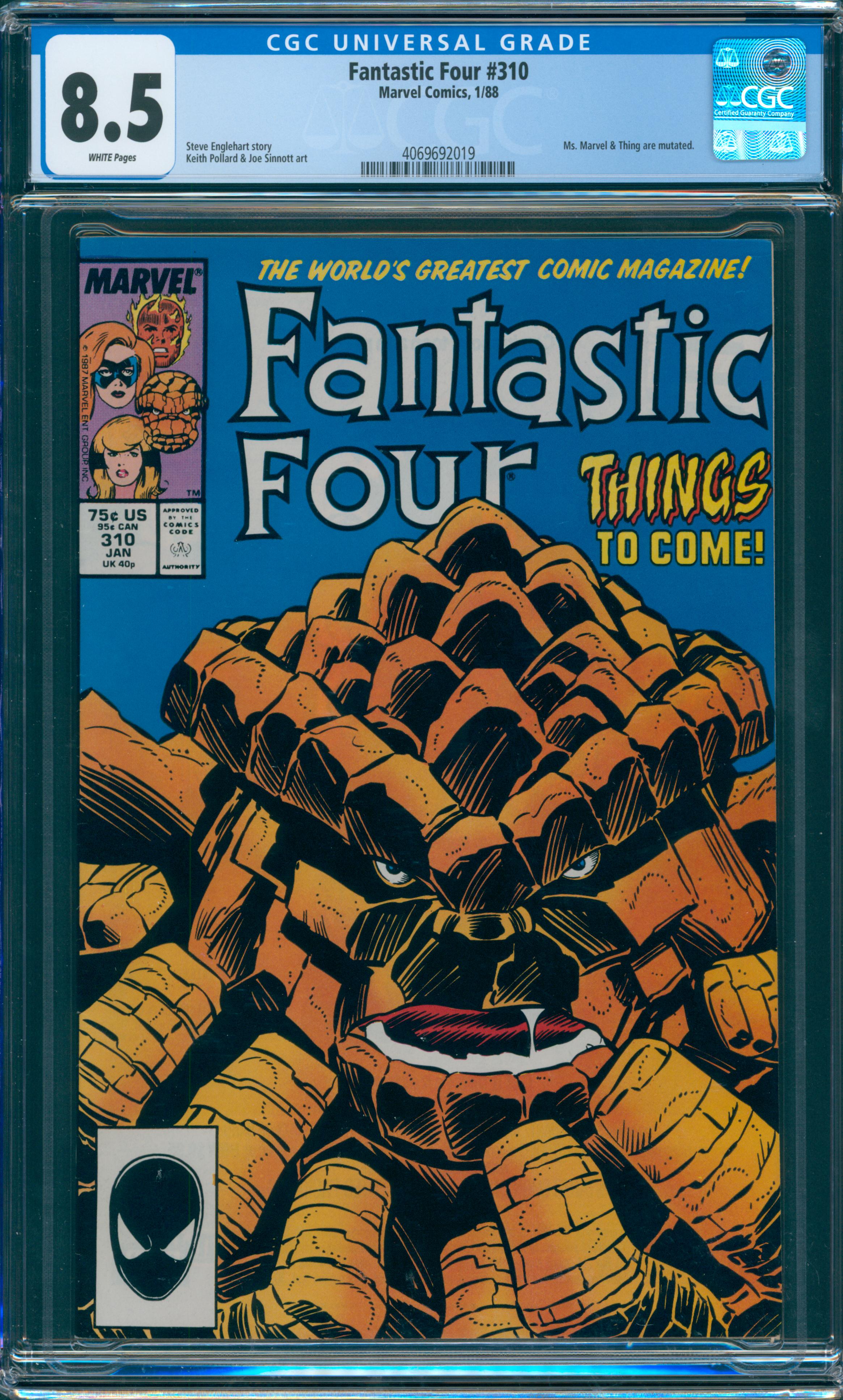 Fantastic Four #310 CGC 8.5