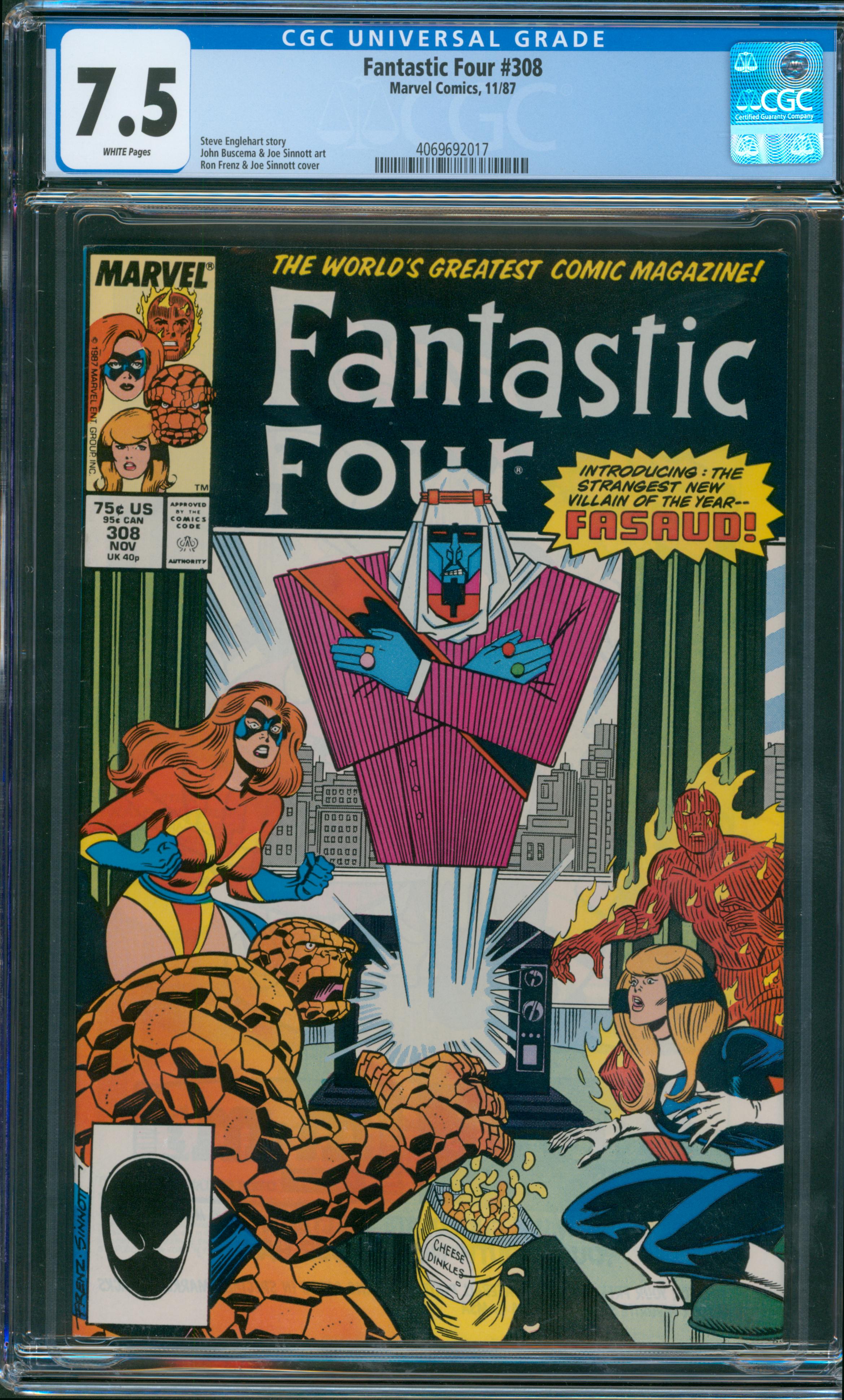 Fantastic Four #308 CGC 7.5