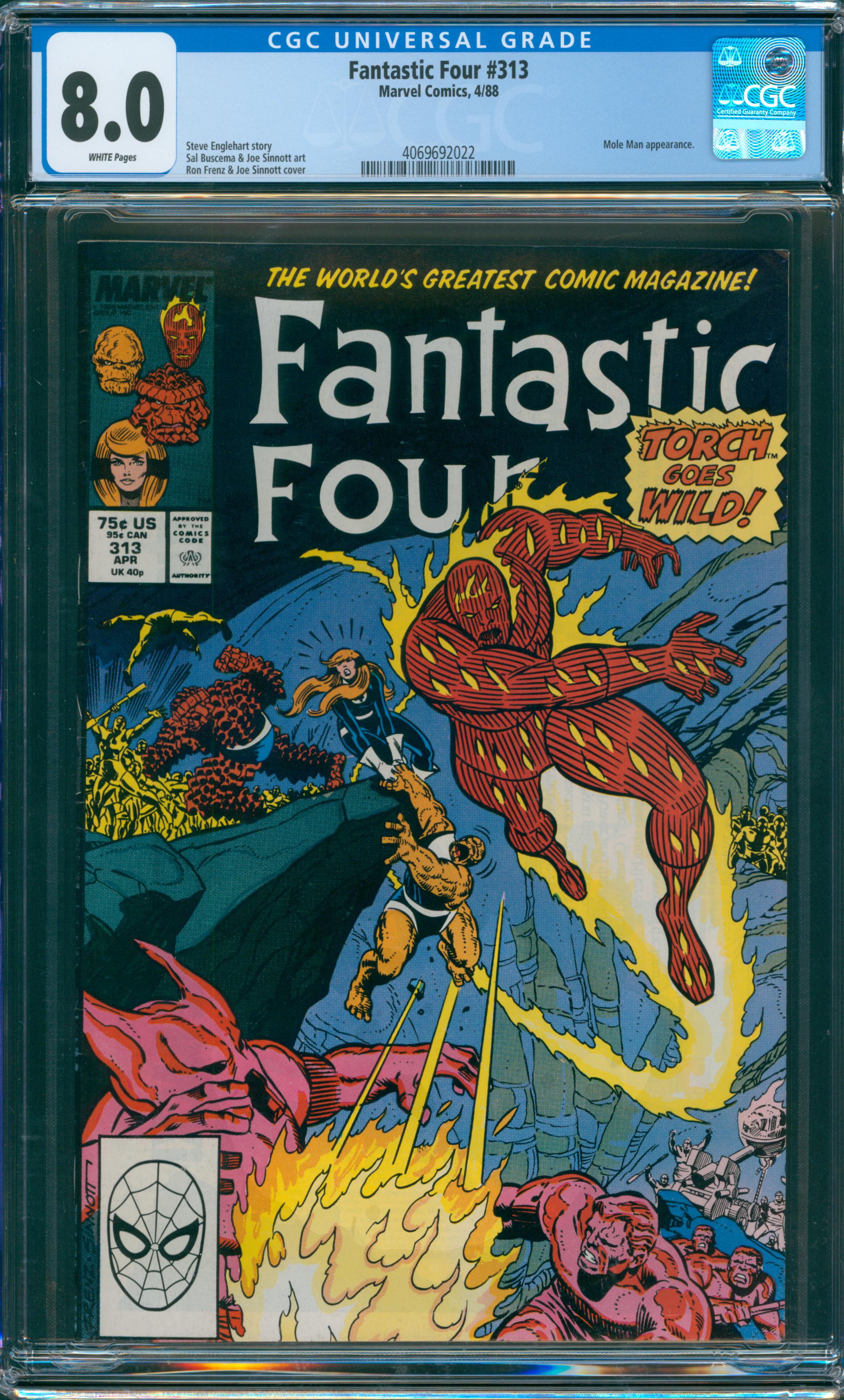 Fantastic Four #313 CGC 8.0