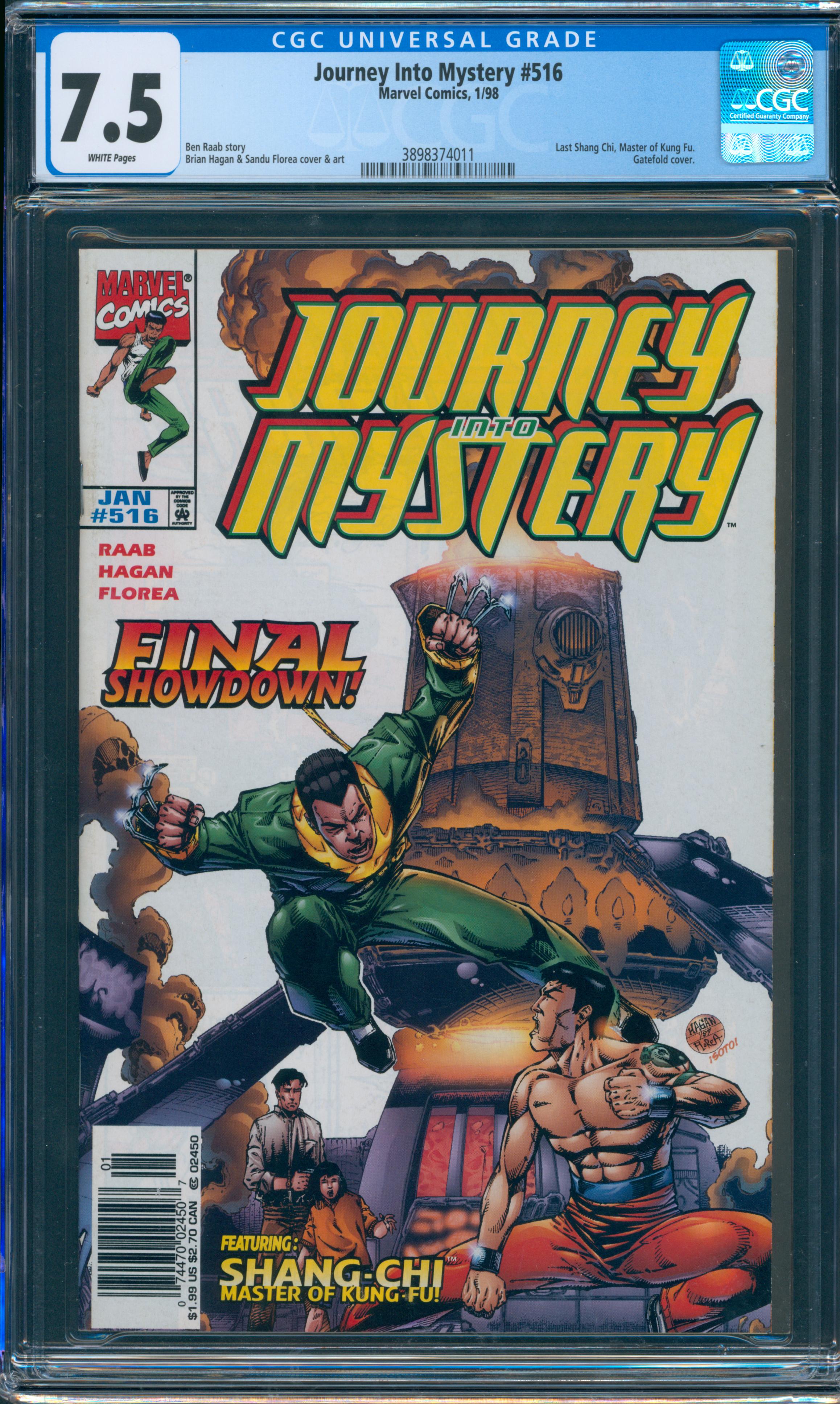 Journey Into Mystery #516 CGC 7.5