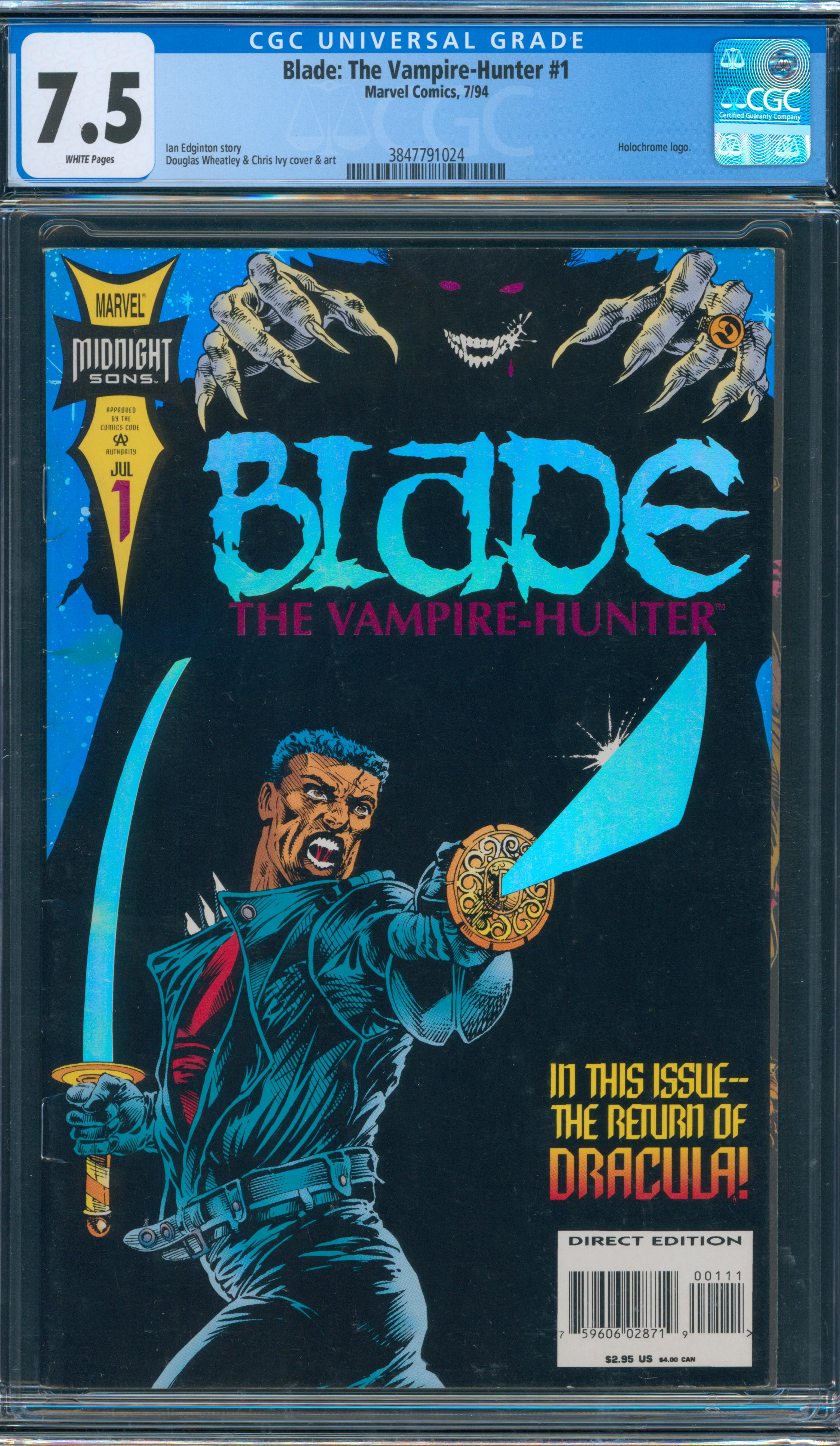 Blade: The Vampire-Hunter #1 CGC 7.5