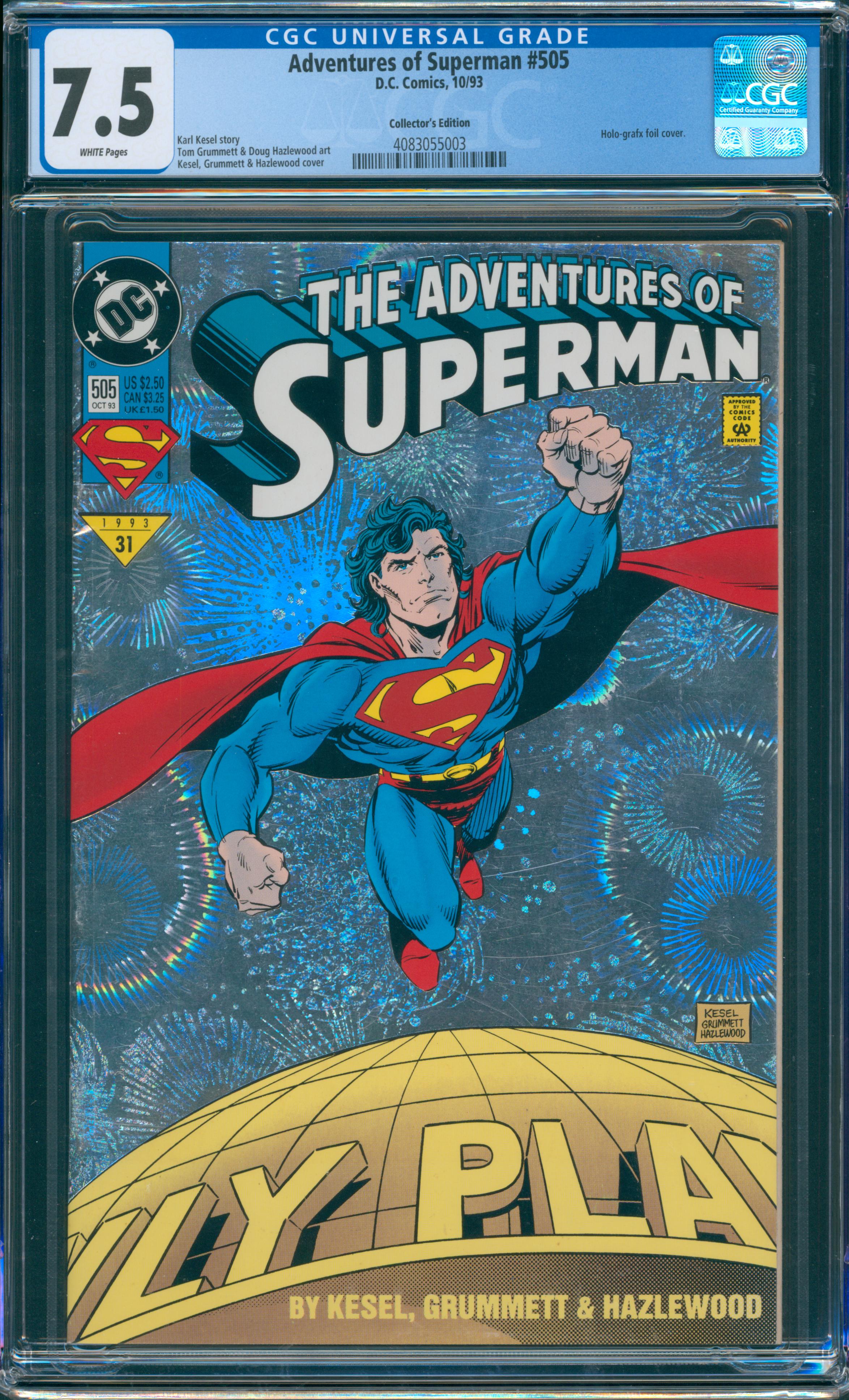 Adventures of Superman #505 CGC 7.5