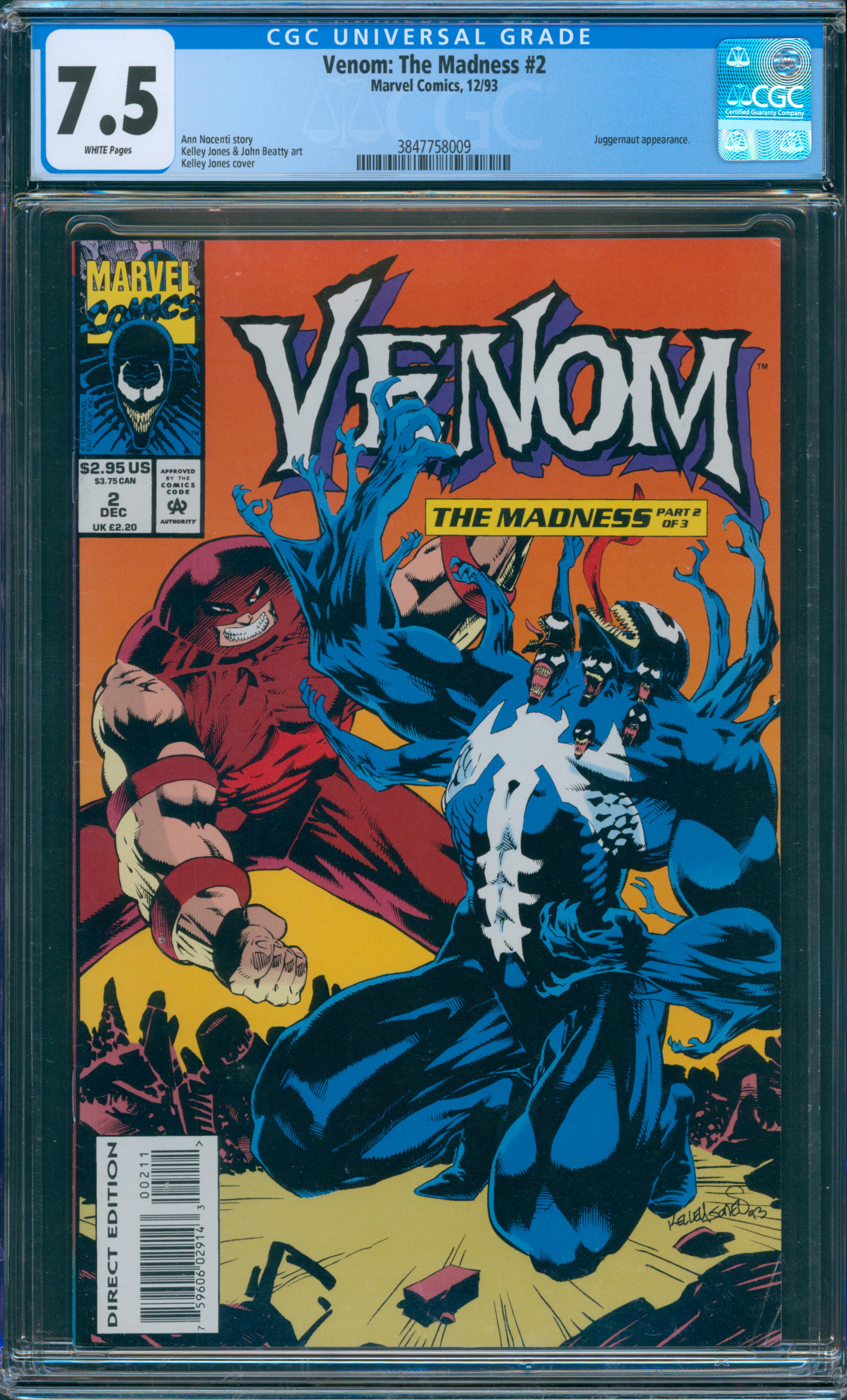 Venom: The Madness #2 CGC 7.5