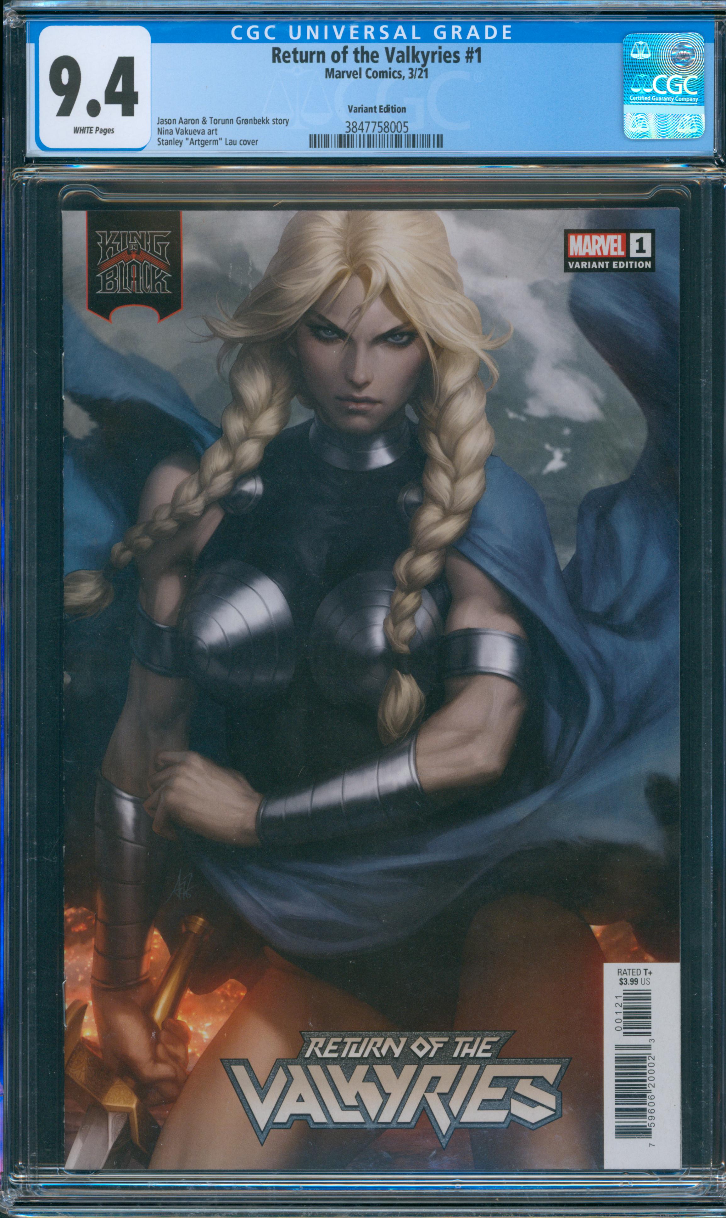 Return of the Valkyries #1 CGC 9.4