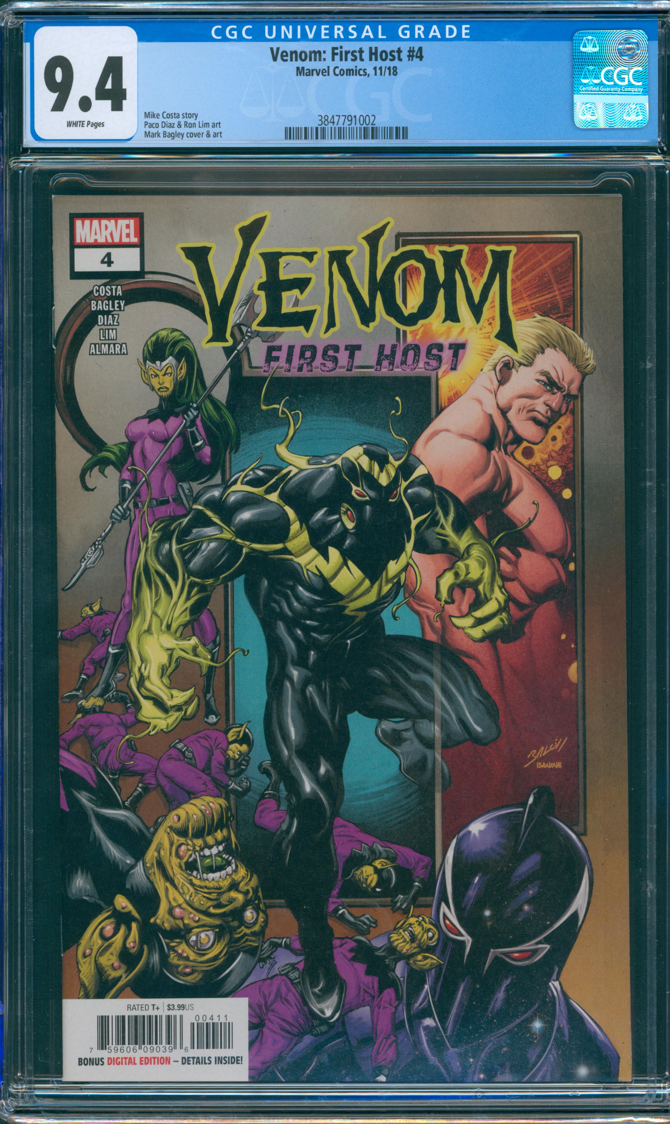 Venom: First Host #4 CGC 9.4