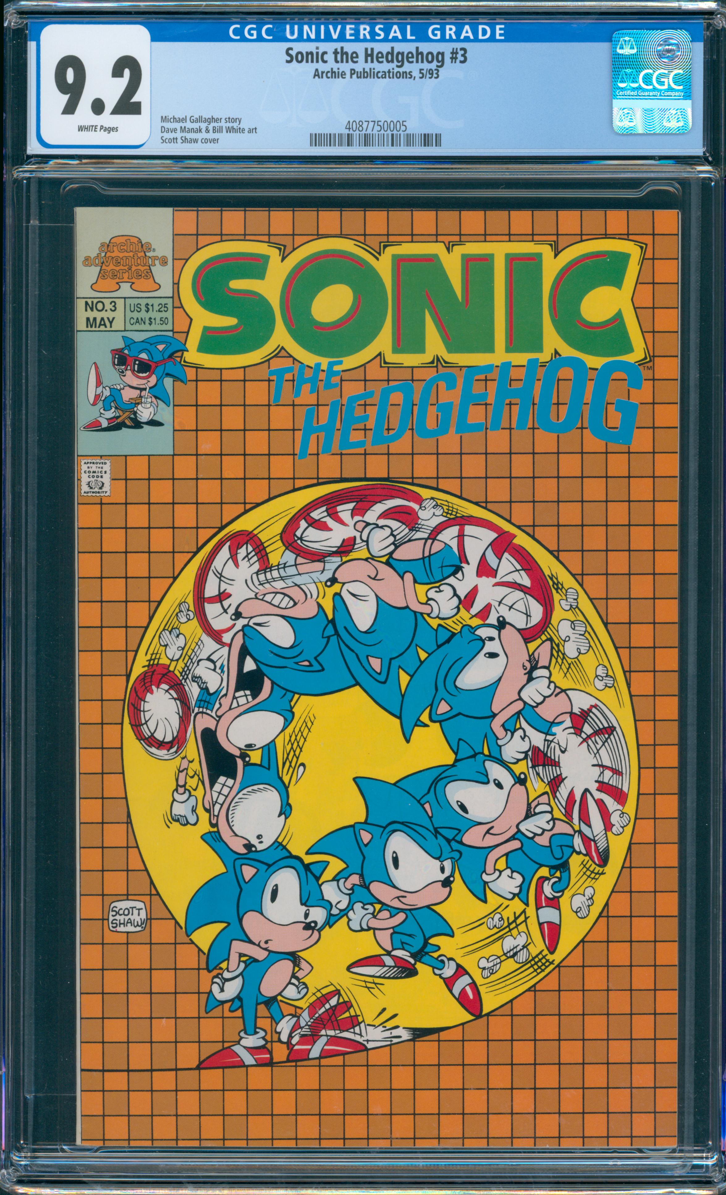 Sonic the Hedgehog #3 CGC 9.2