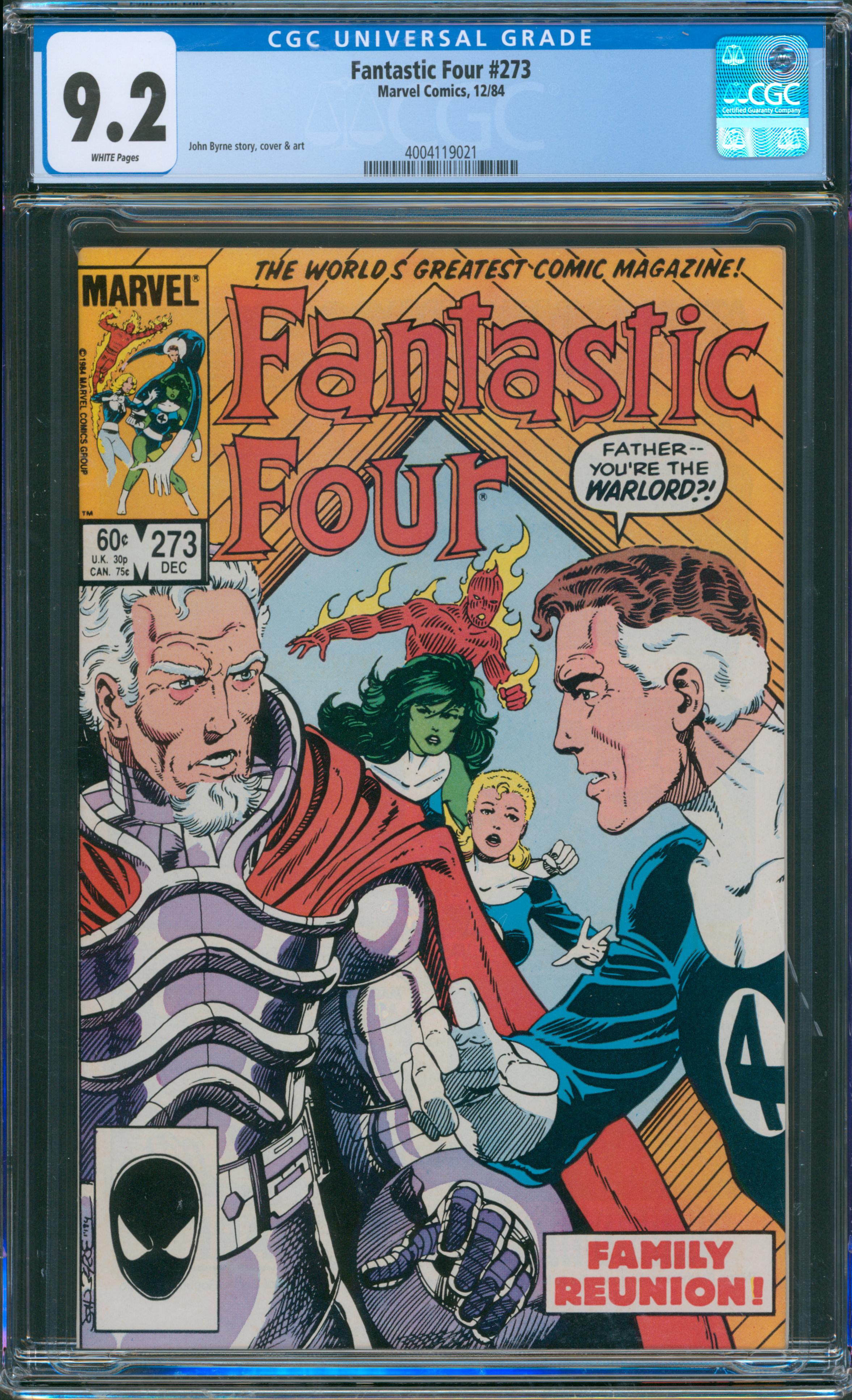 Fantastic Four #273 CGC 9.2