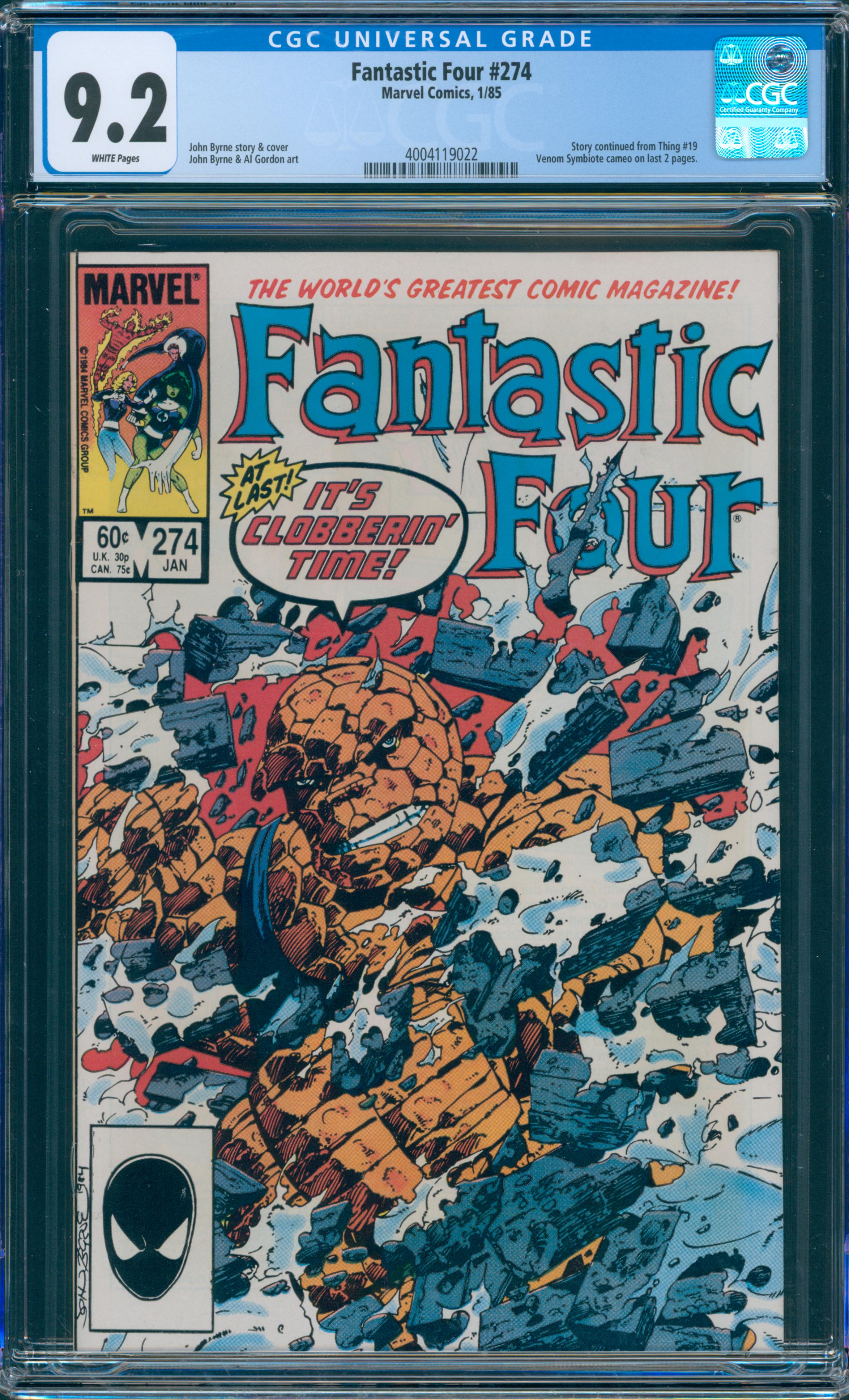 Fantastic Four #274 CGC 9.2