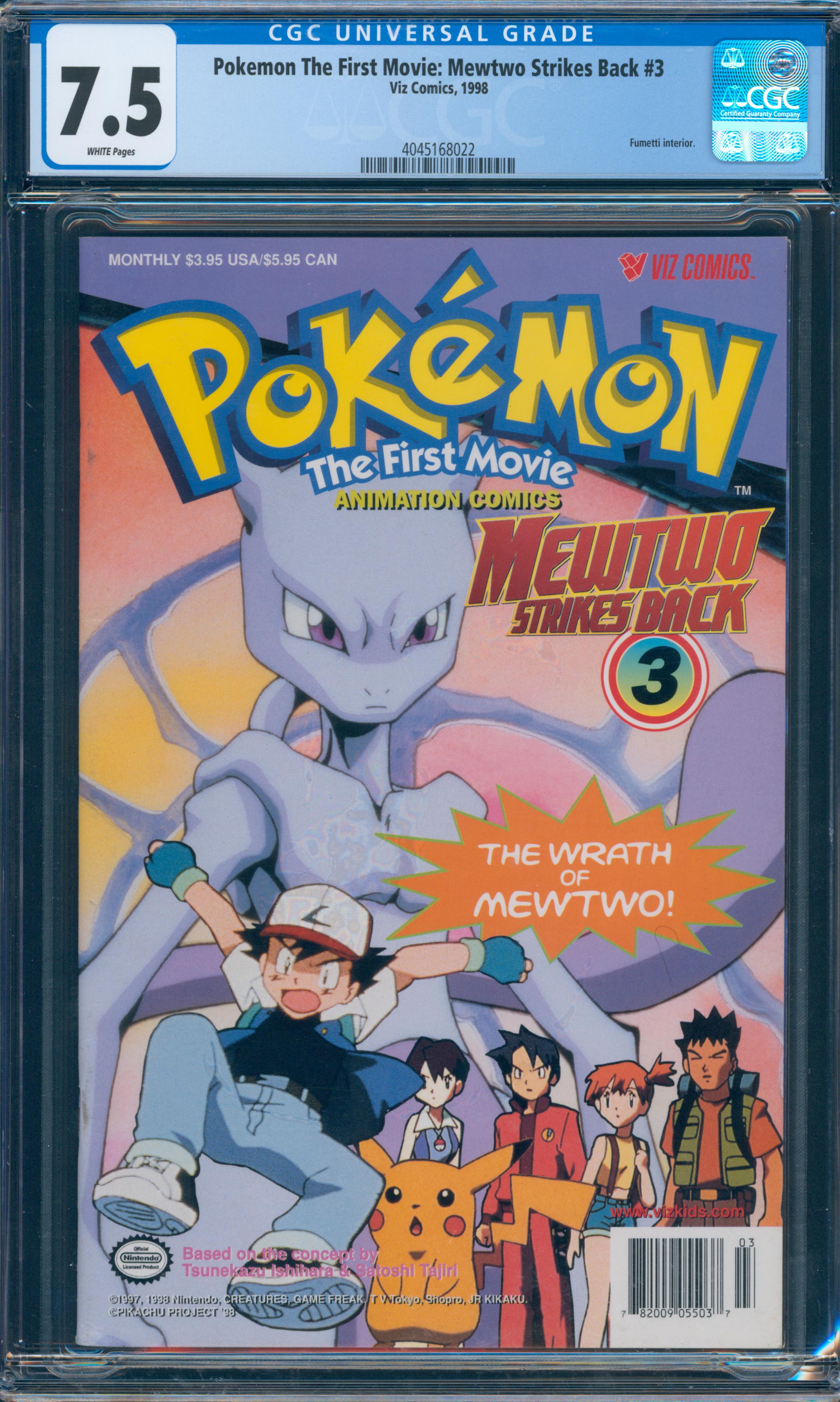 Pokemon The First Movie: Mewtwo Strikes Back #3 CGC 7.5