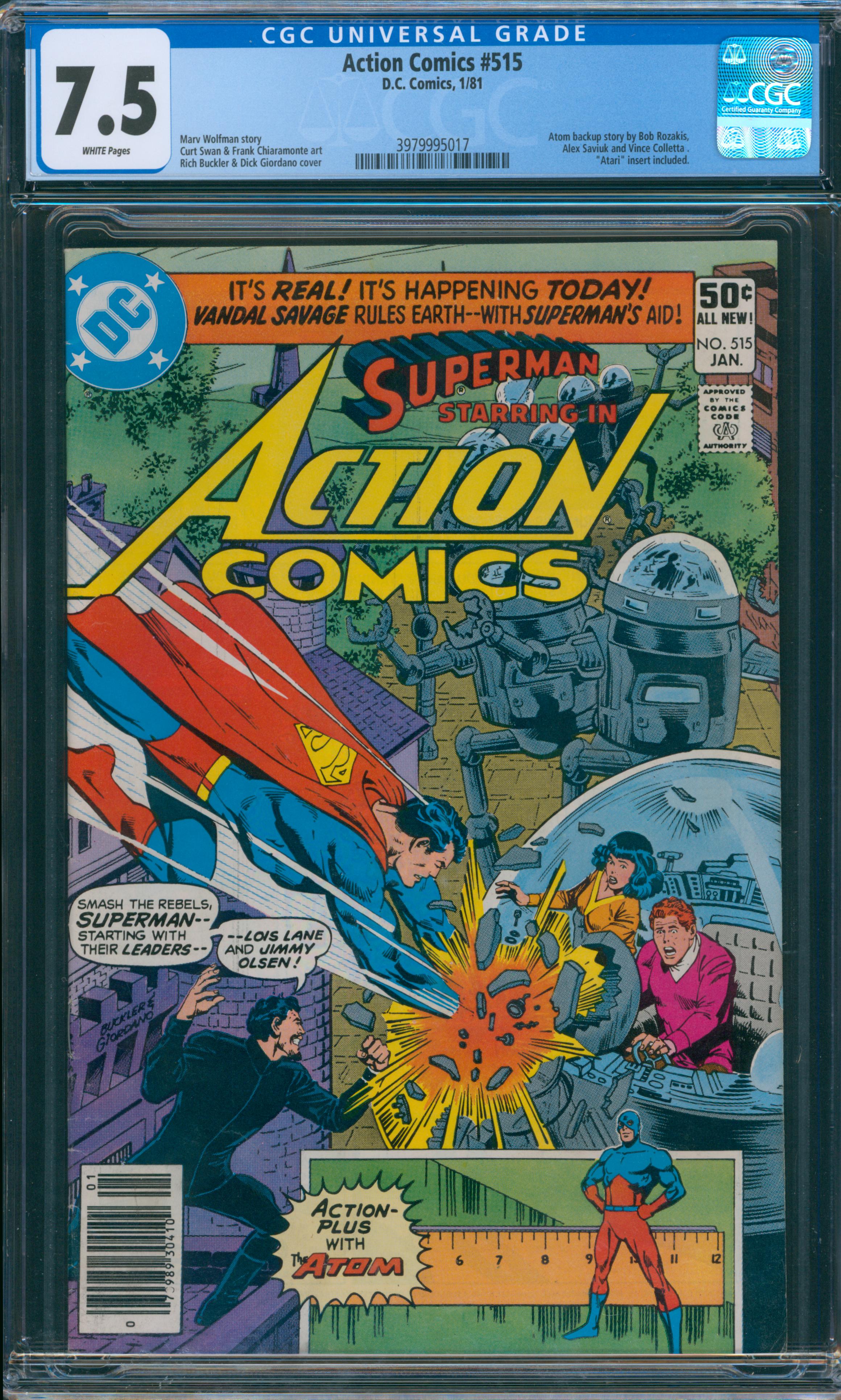 Action Comics #515 CGC 7.5