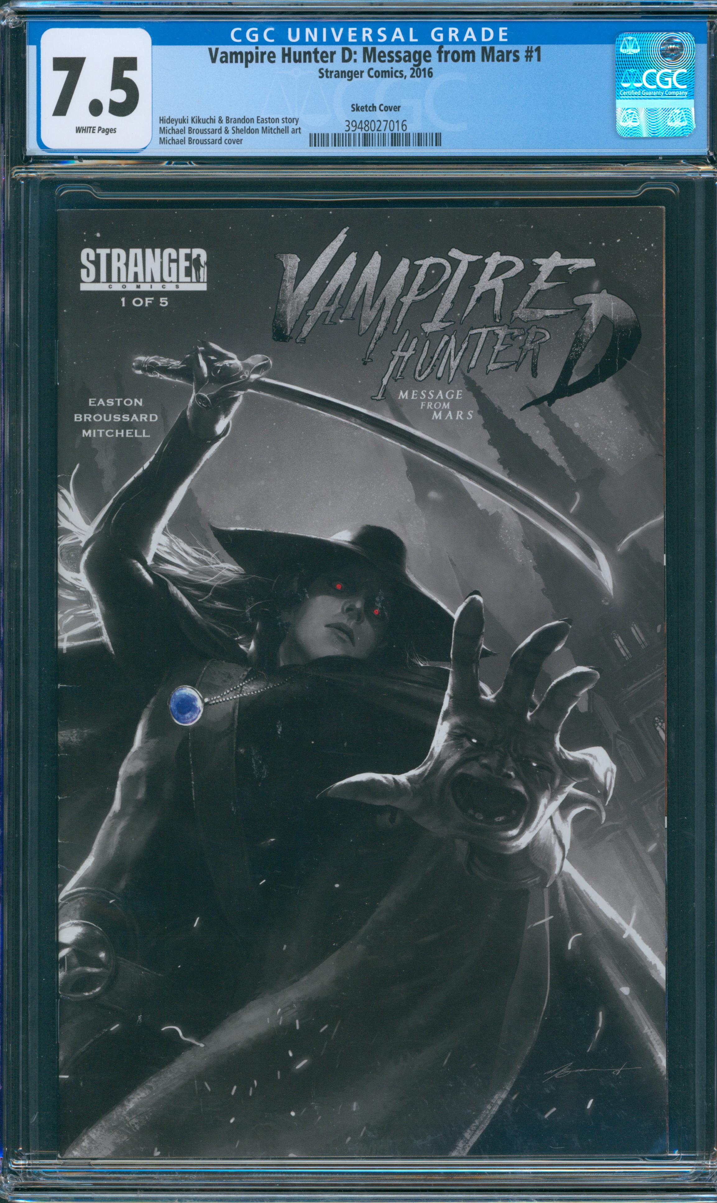 Vampire Hunter D: Message from Mars #1 CGC 7.5