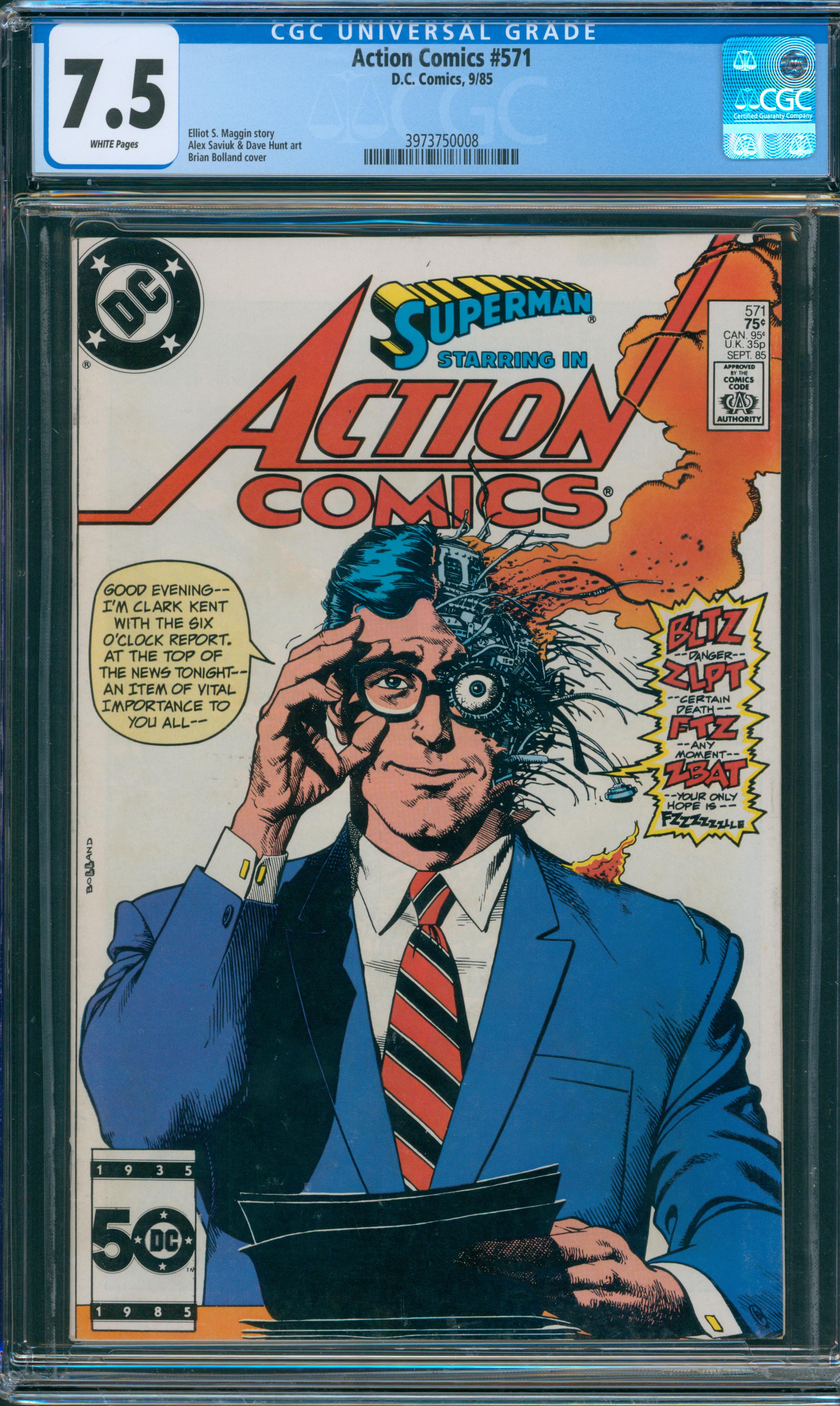 Action Comics #571 CGC 7.5