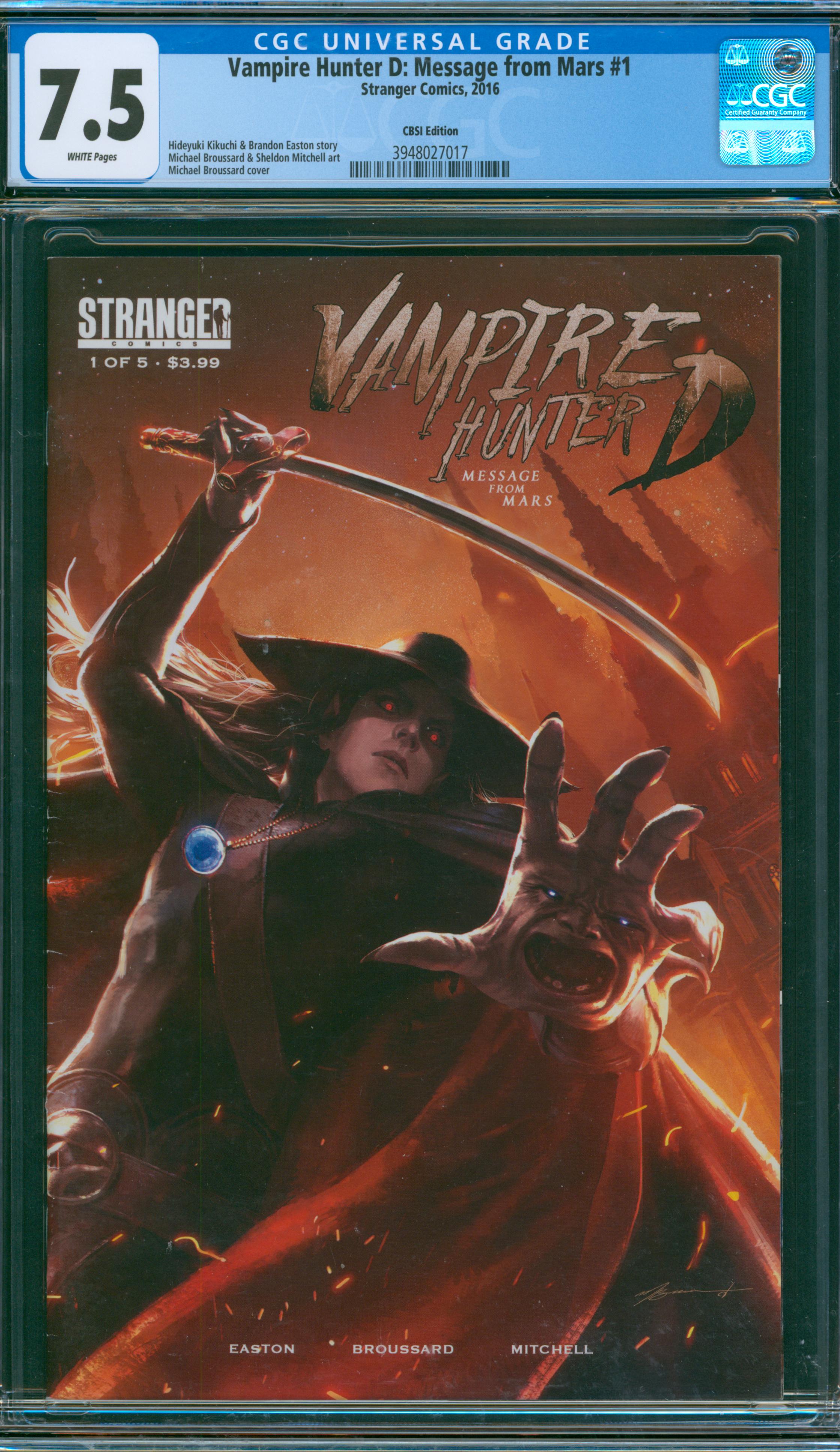 Vampire Hunter D: Message from Mars #1 CGC 7.5