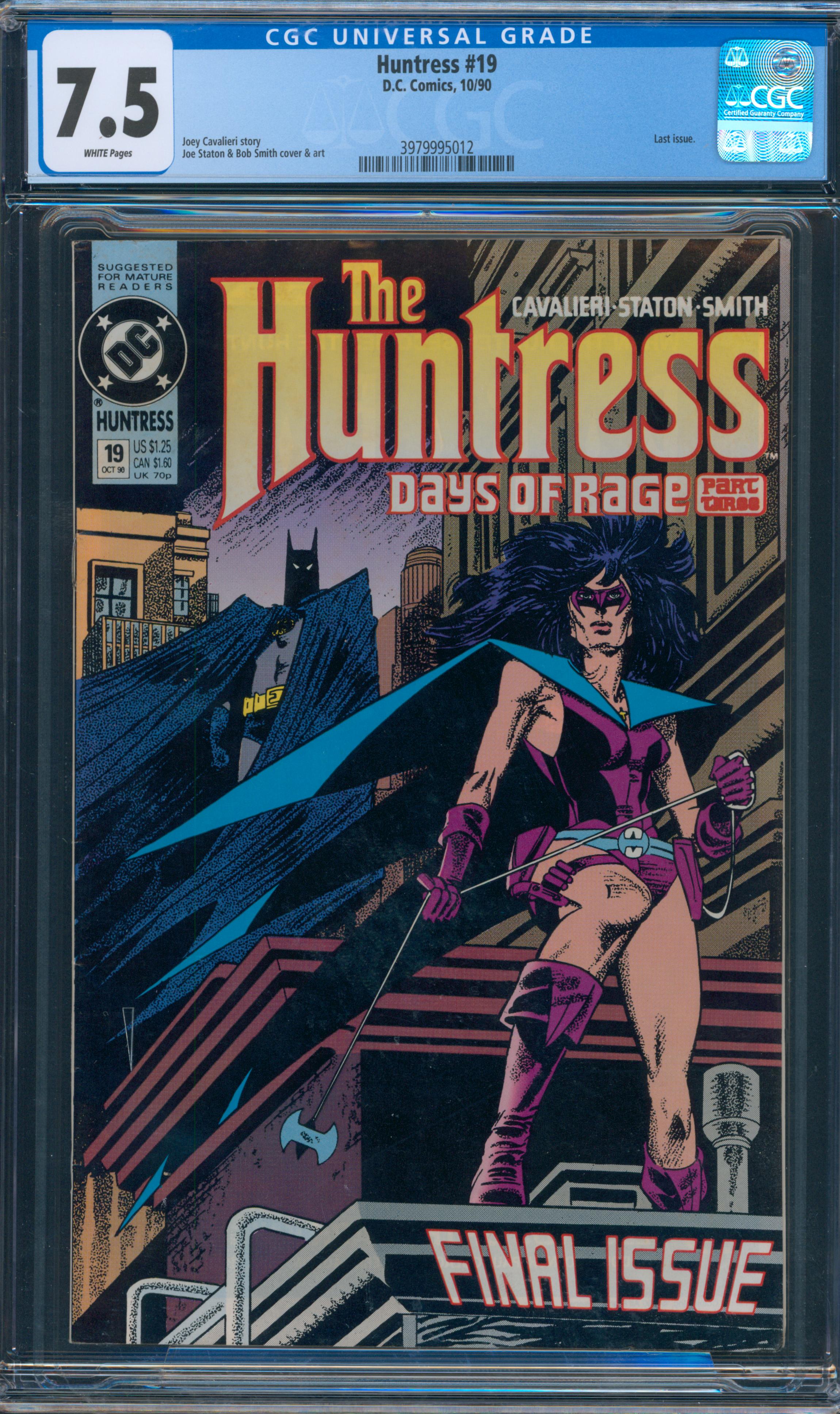 Huntress #19 CGC 7.5