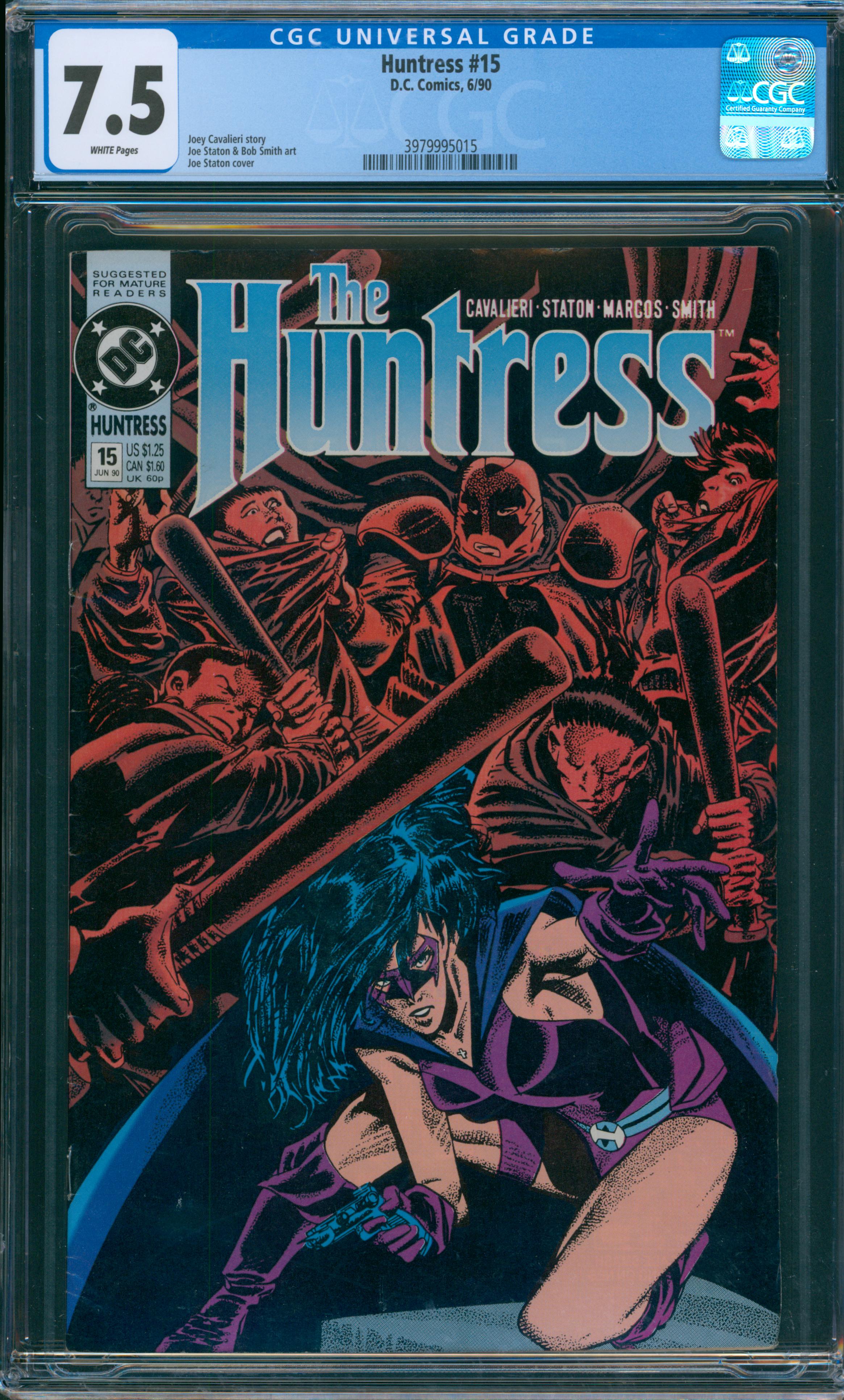 Huntress #15 CGC 7.5