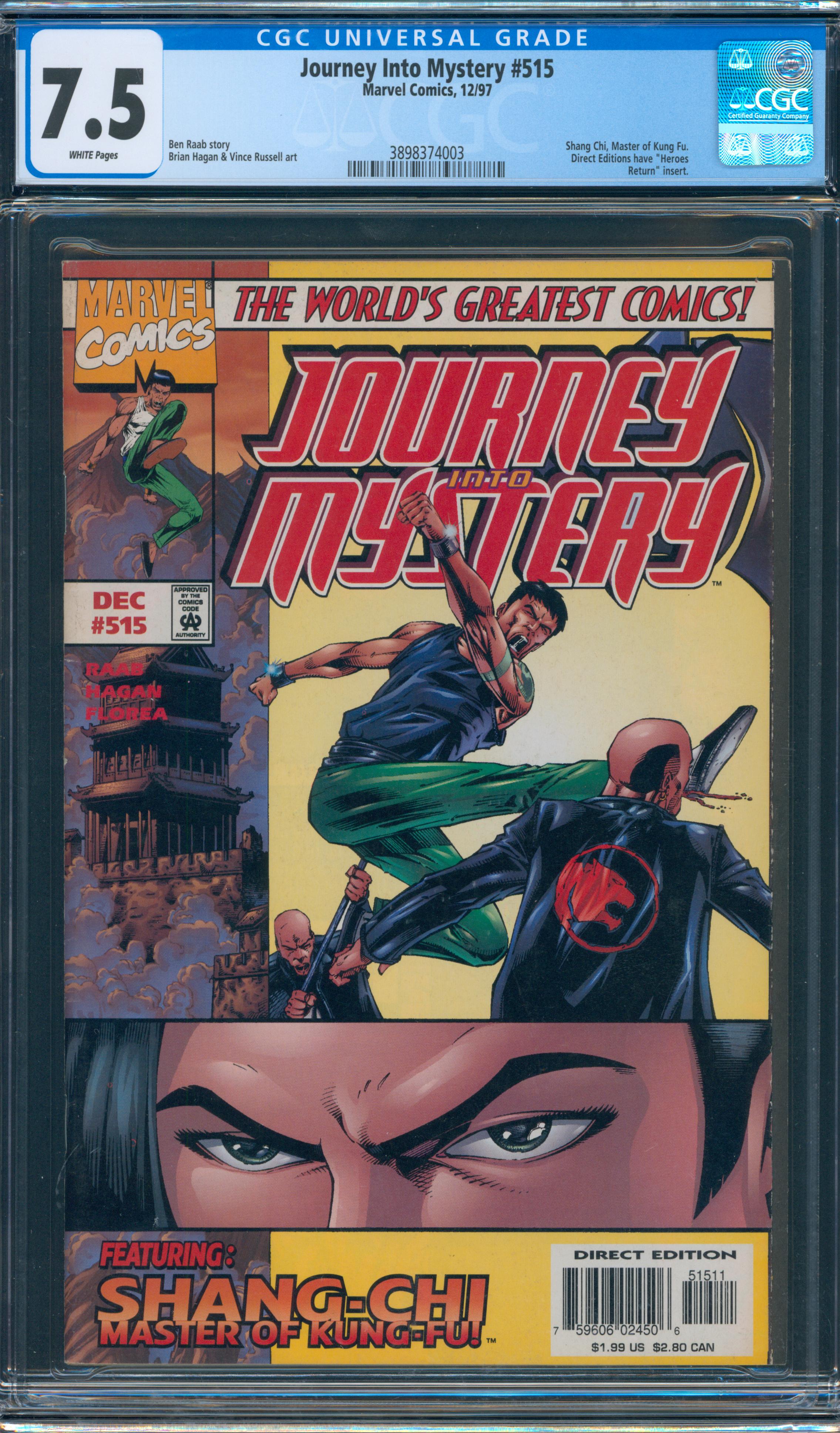 Journey Into Mystery #515 CGC 7.5