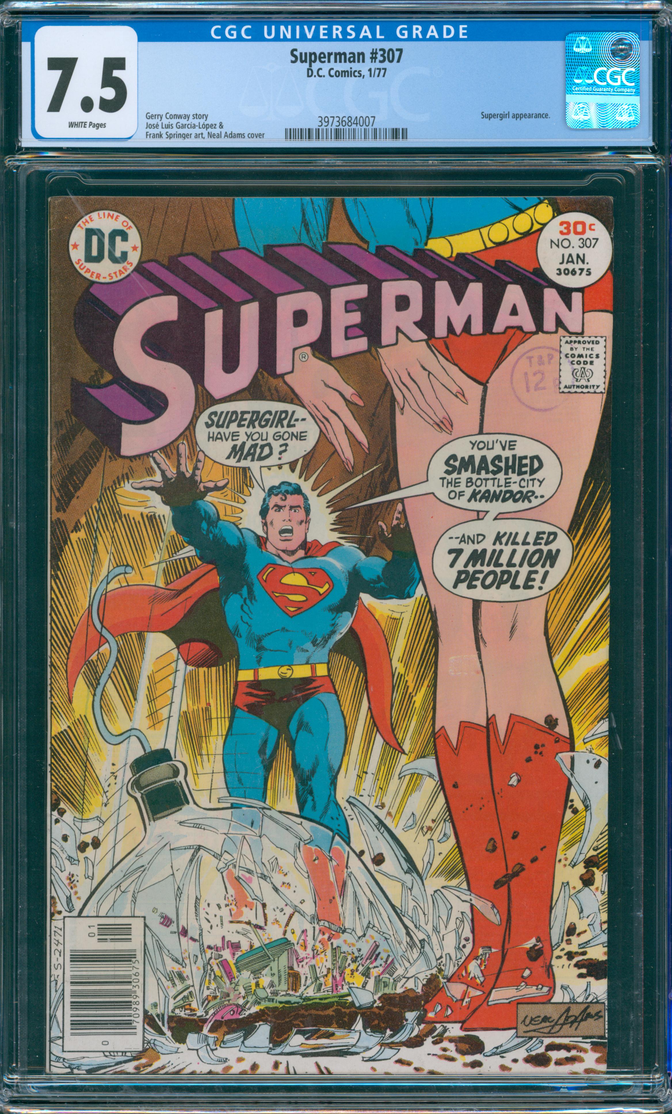 Superman #307 CGC 7.5