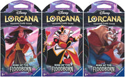 Disney Lorcana: Rise of the Floodborn Sleeved Booster Pack Art Bundle [Set of 3]