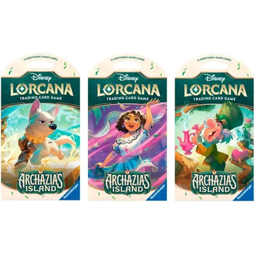 Disney Lorcana: Archazia's Island Sleeved Booster Pack Art Bundle
