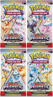 Prismatic Evolutions Booster Pack Art Bundle [Set of 4]
