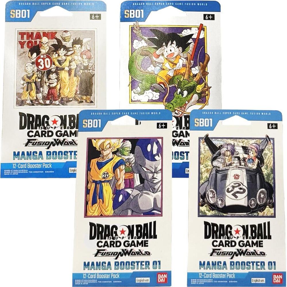 Manga Booster 01 Sleeved Booster Packs [Set of 4]