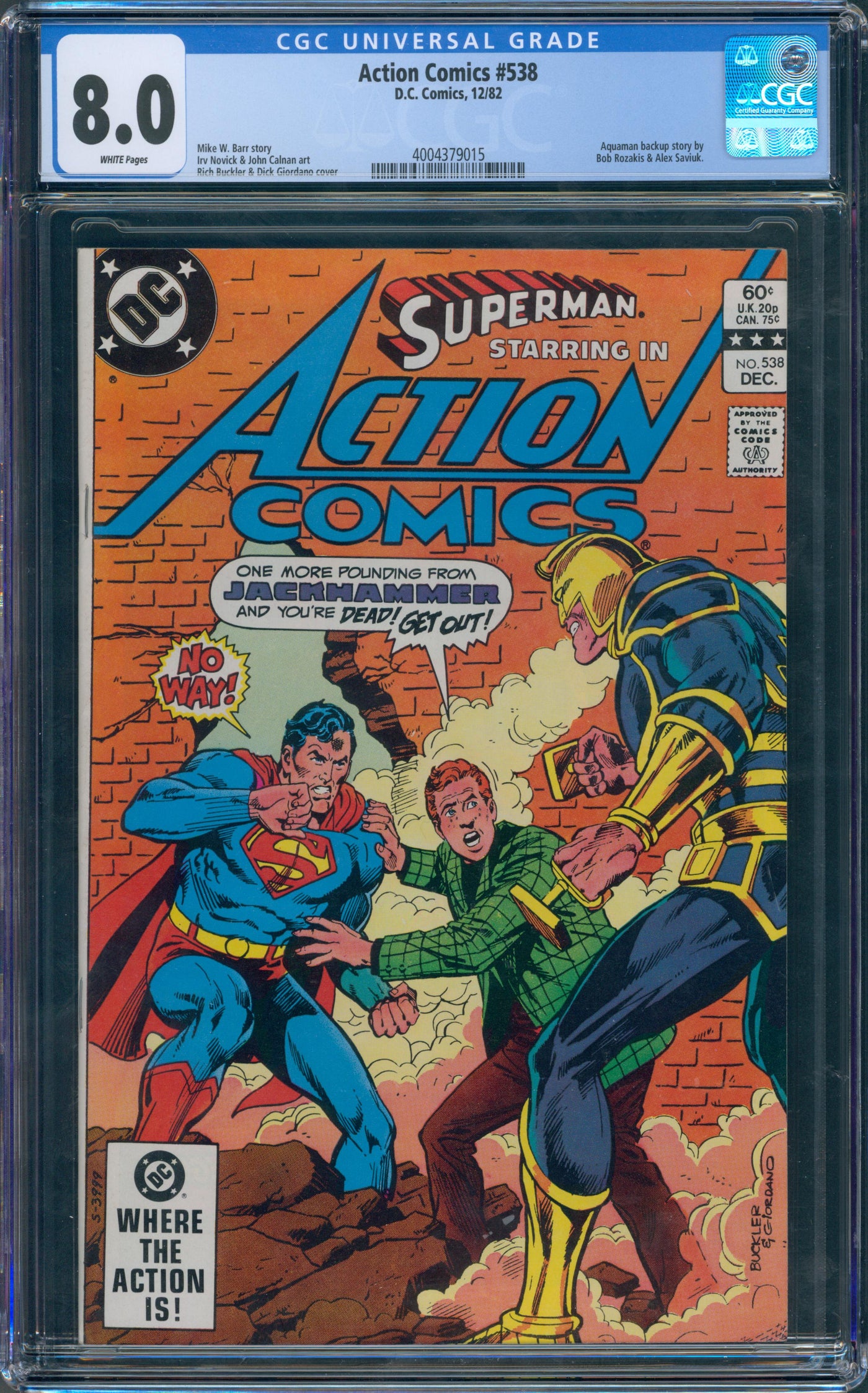 Action Comics #538 CGC 8.0