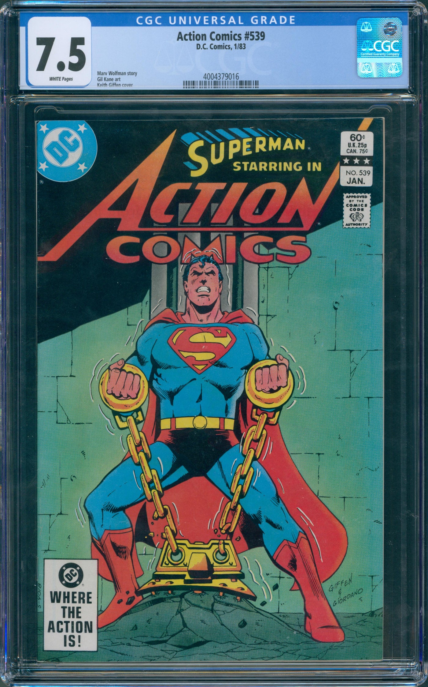 Action Comics #539 CGC 7.5