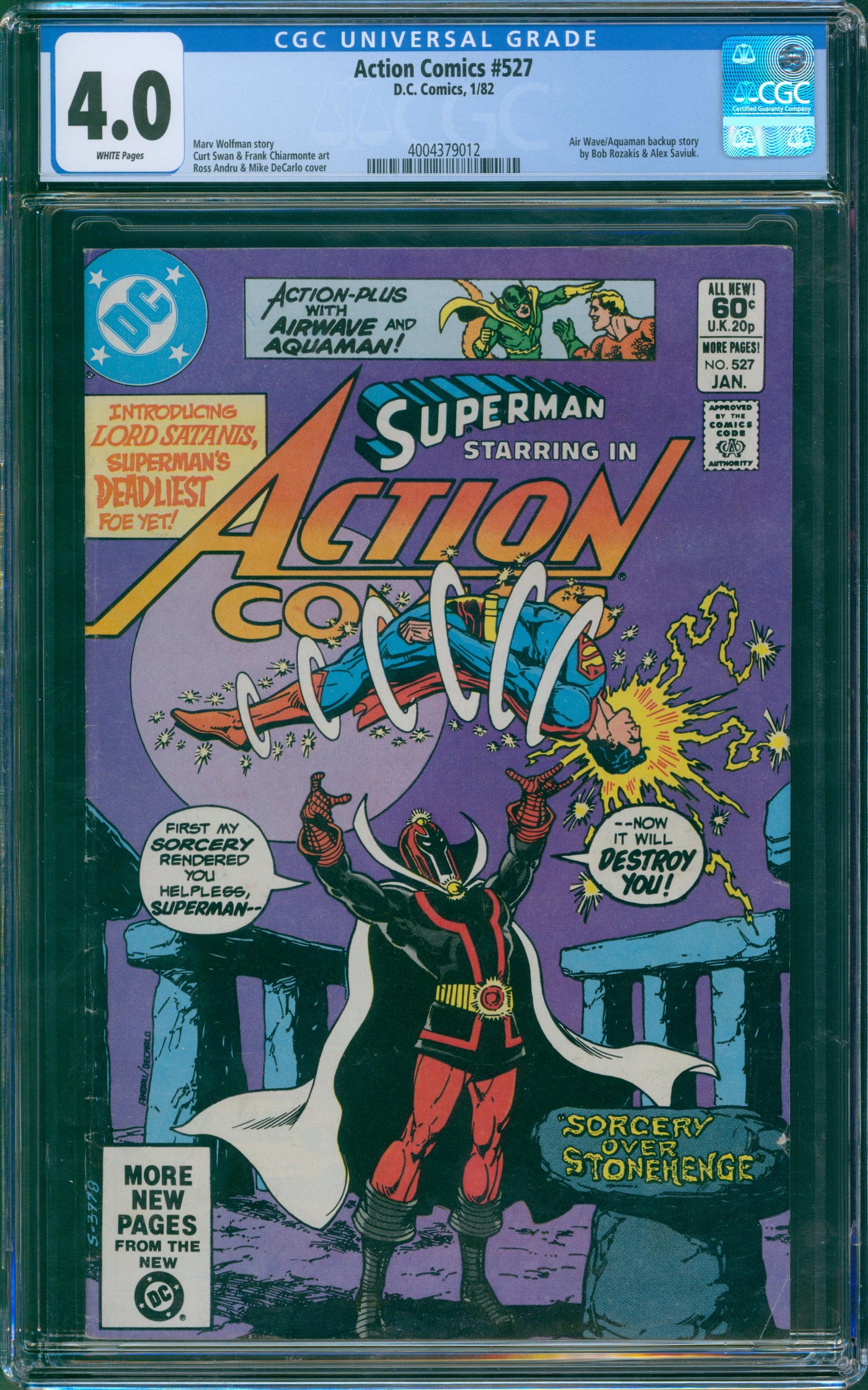 Action Comics #527 CGC 4.0
