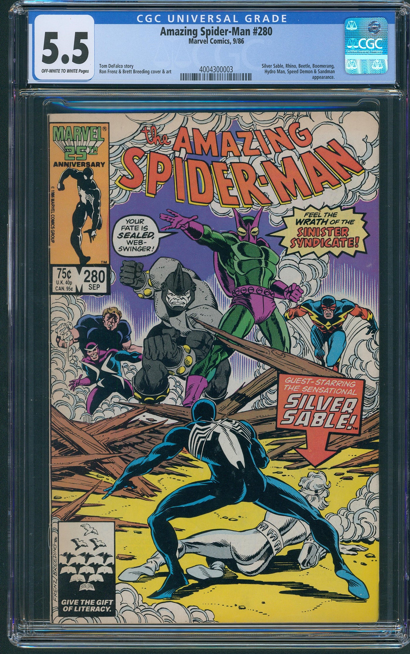 Amazing Spider-Man #280 CGC 5.5