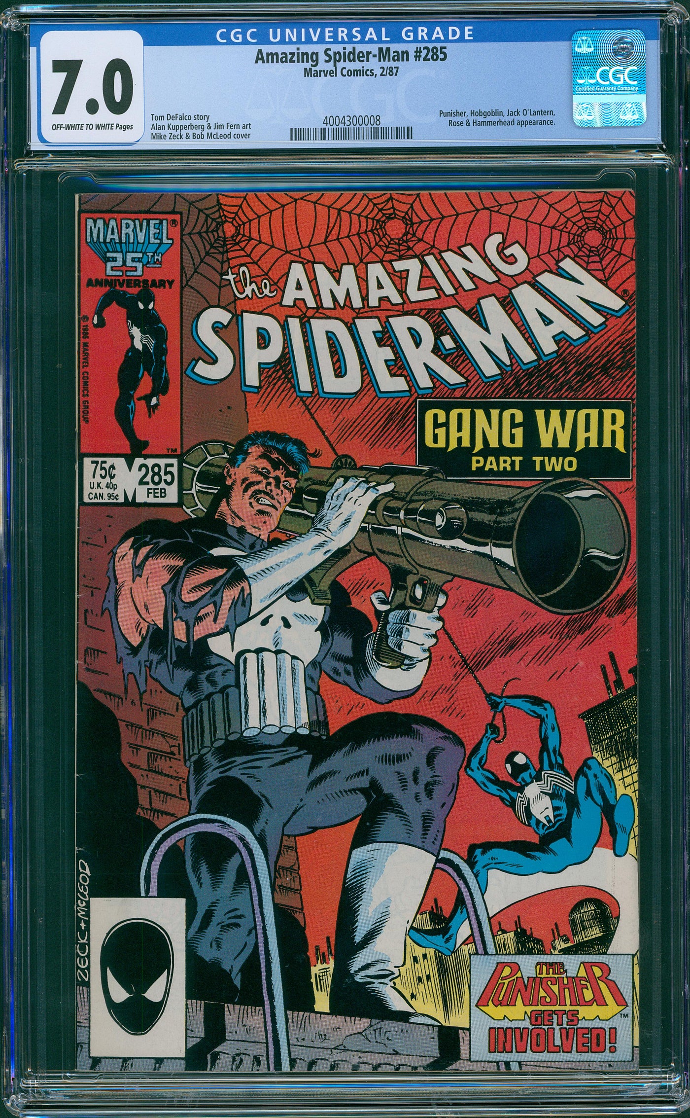 Amazing Spider-Man #285 CGC 7.0