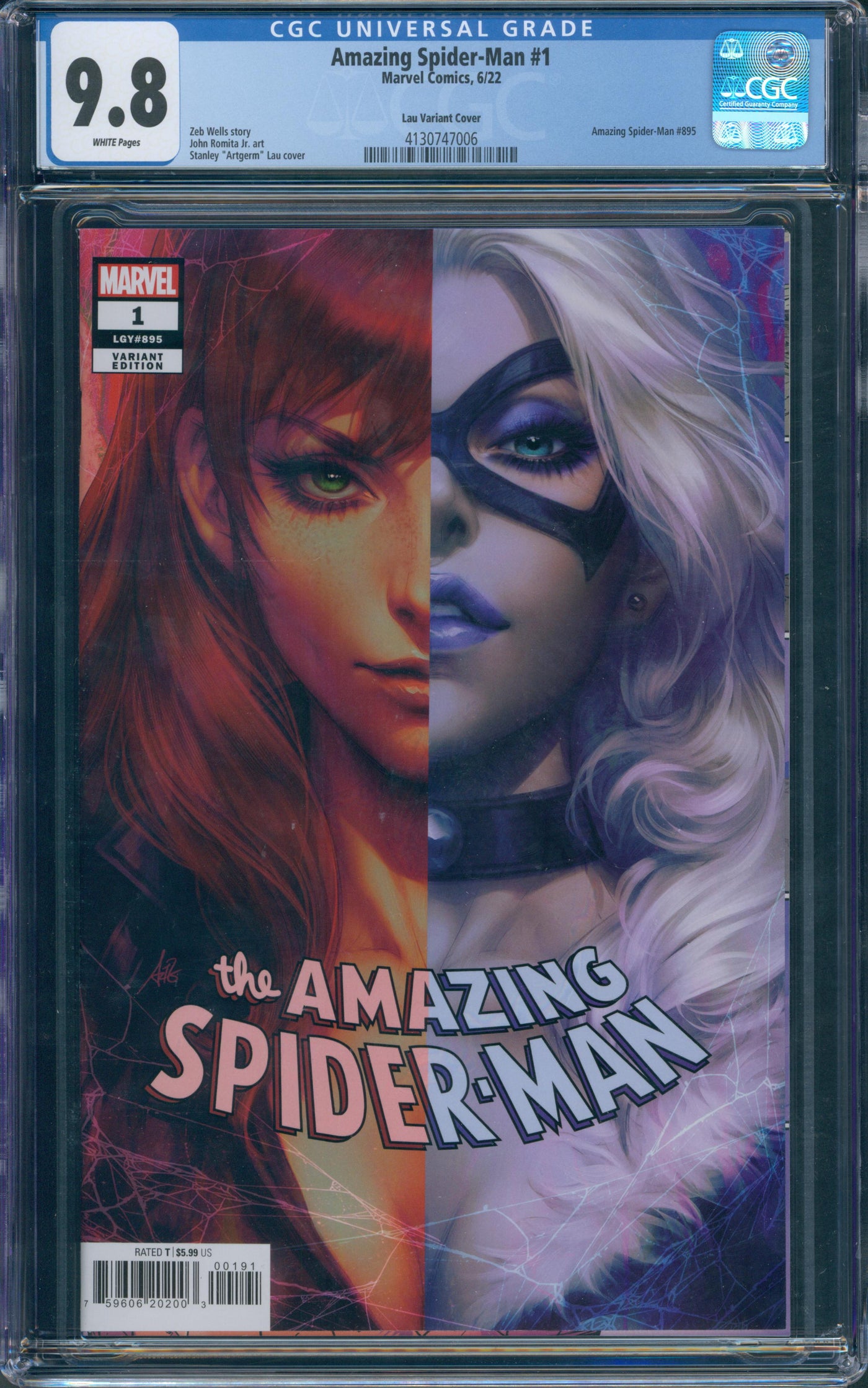 Amazing Spider Man #1 CGC 9.8 Lau Variant Cover