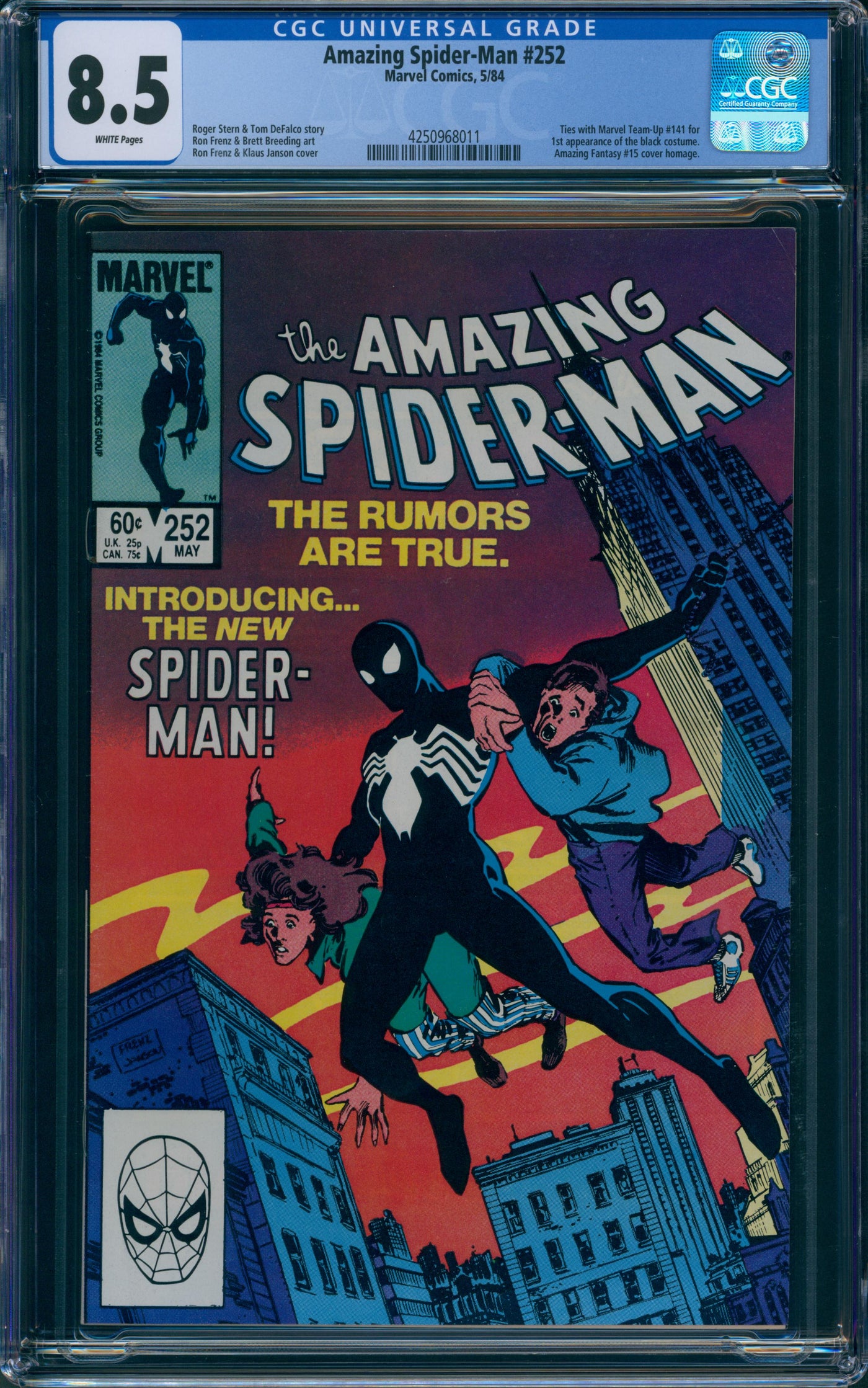 Amazing Spider-Man #252 CGC 8.5