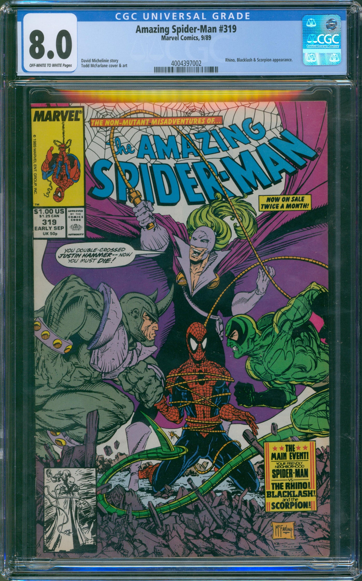 Amazing Spider-Man #319 CGC 8.0