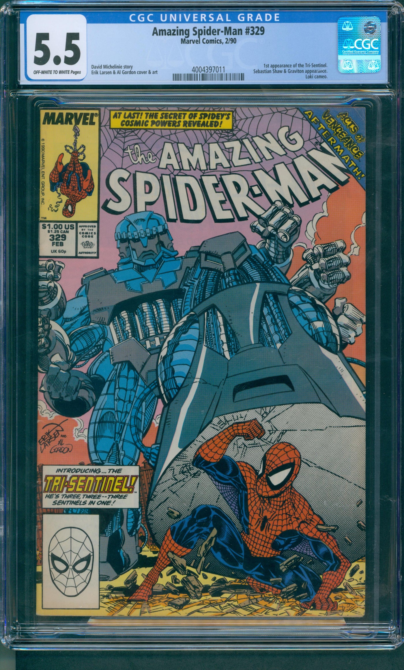 Amazing Spider-Man #329 CGC 5.5