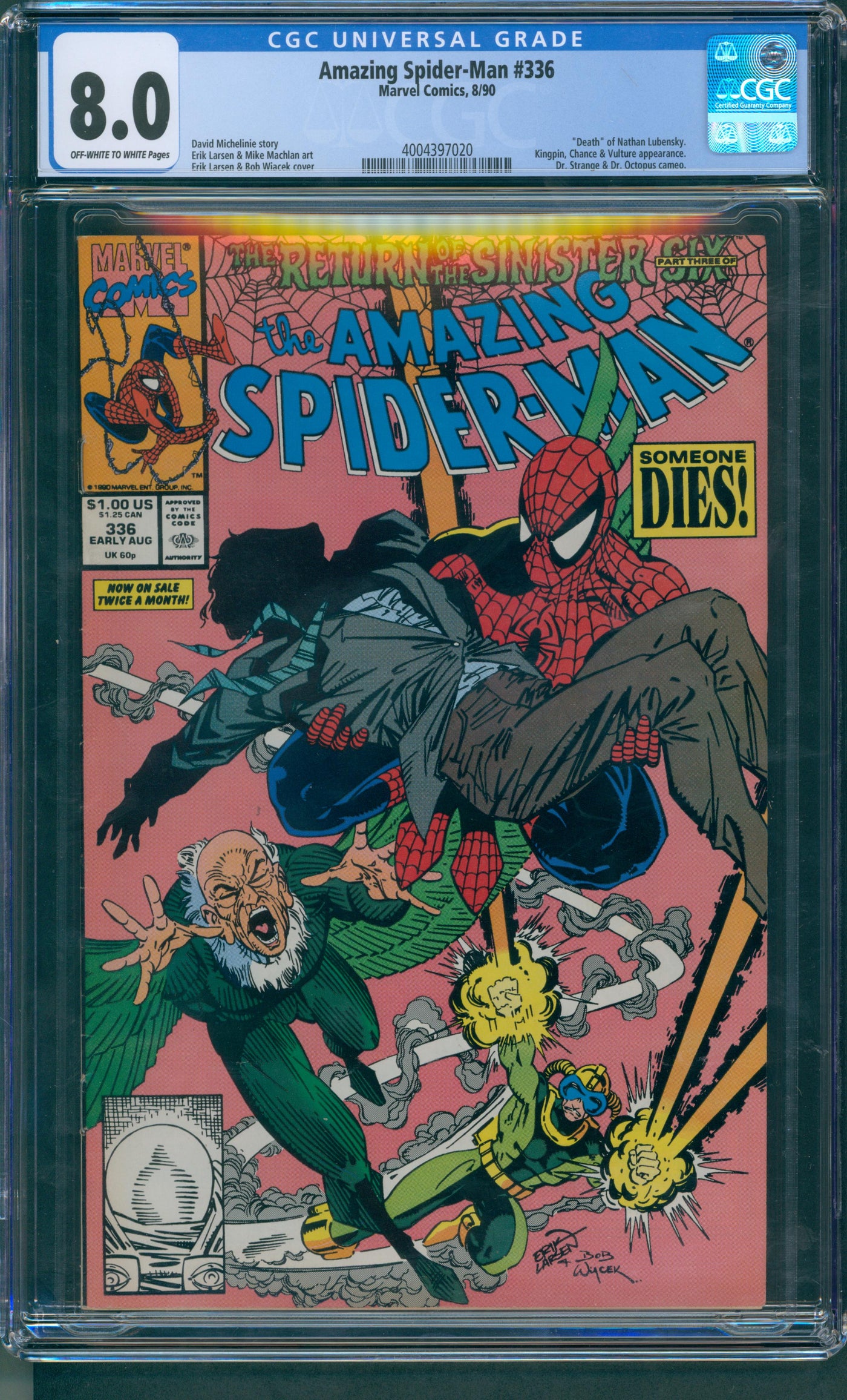 Amazing Spider-Man #336 CGC 8.0