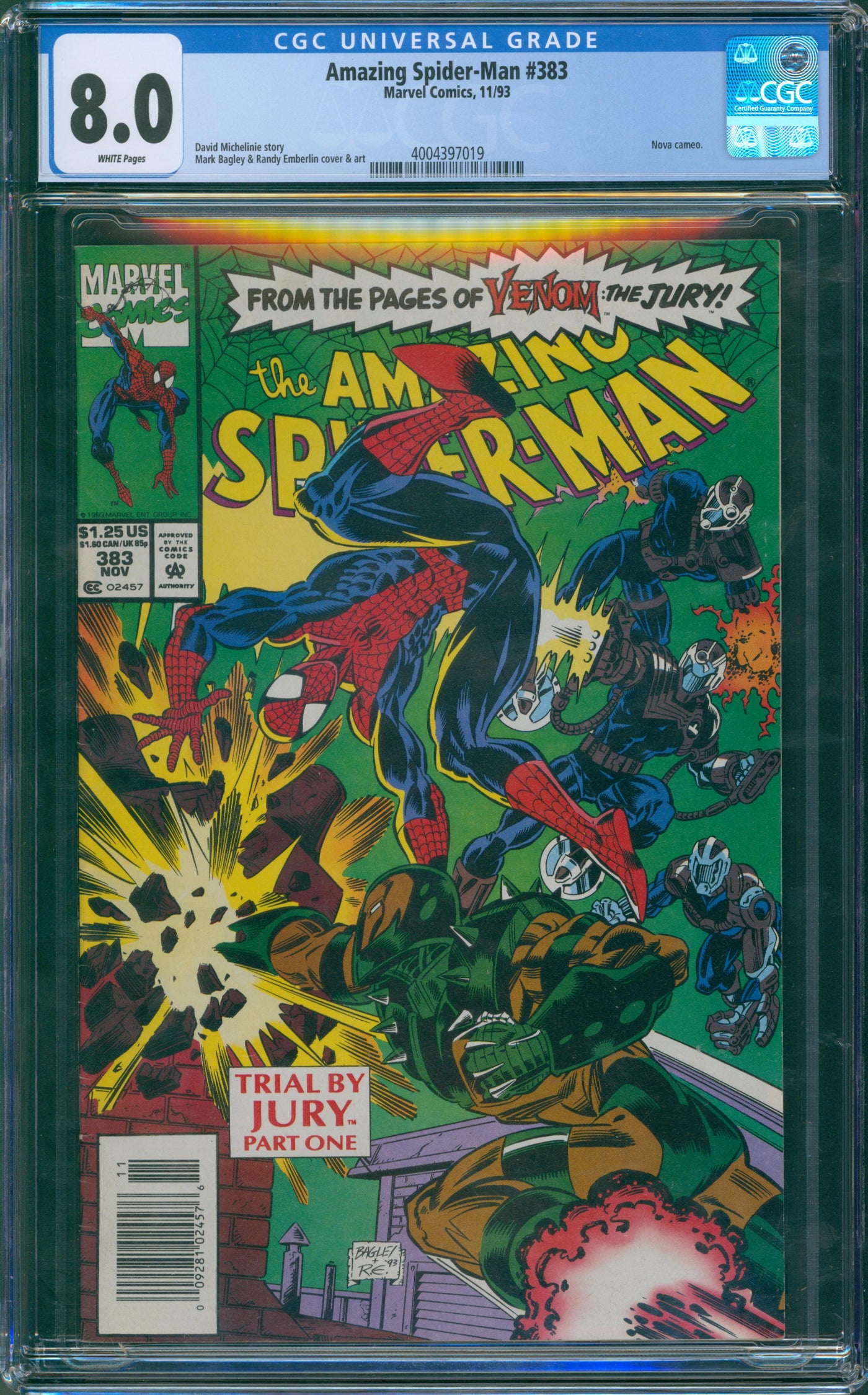 Amazing Spider-Man #383 CGC 8.0