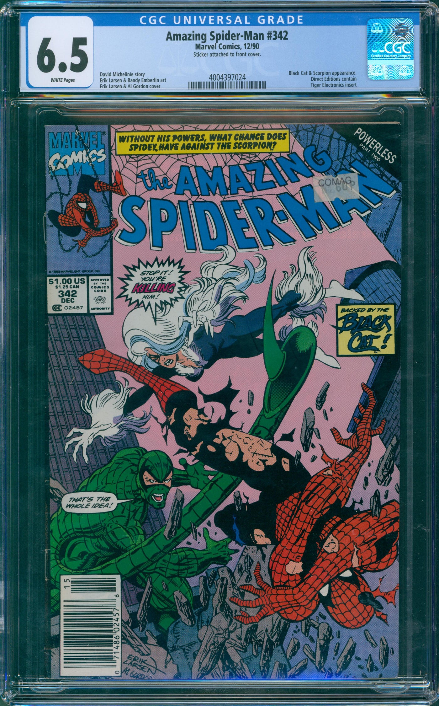 Amazing Spider-Man #342 CGC 6.5
