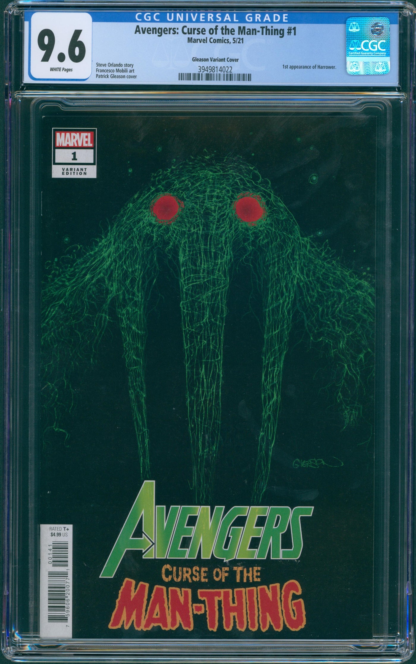 Avengers Curse of the Man-thing #1 CGC 9.6