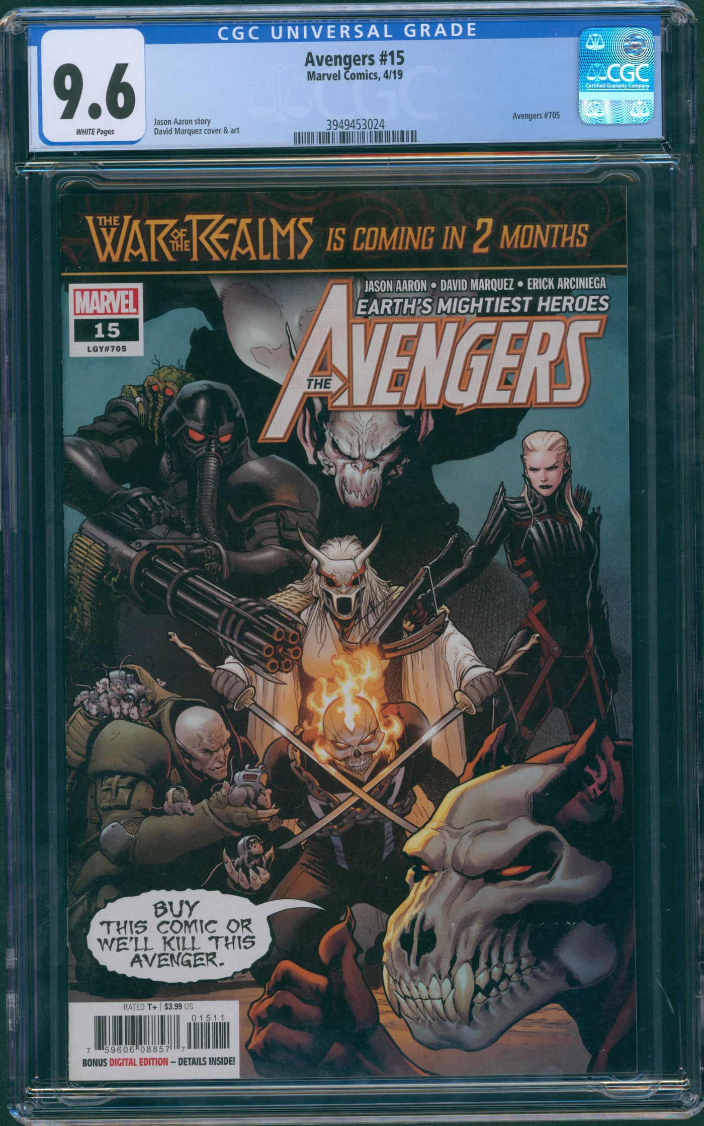 Avengers #15 CGC 9.6