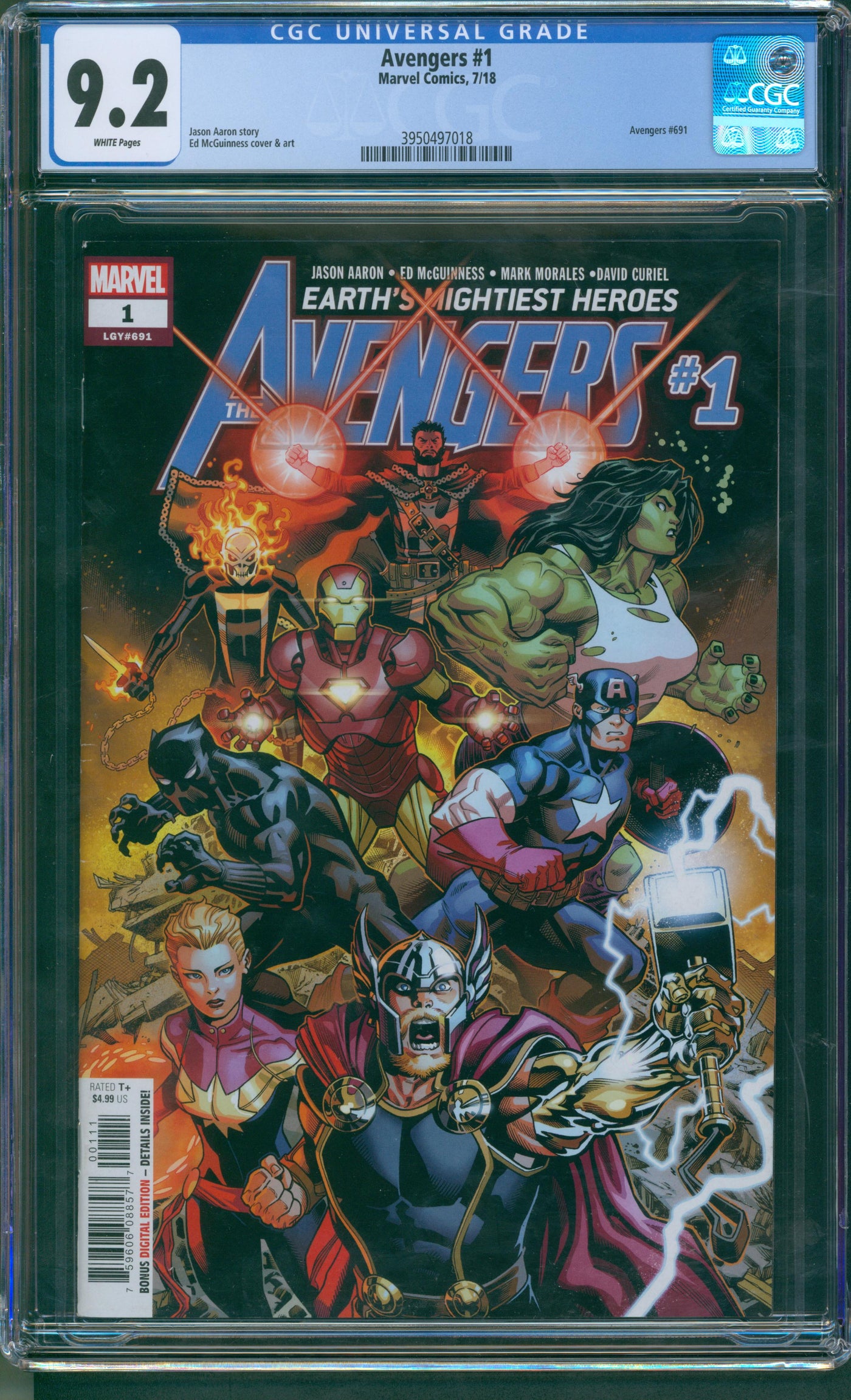 Avengers #1 CGC 9.2