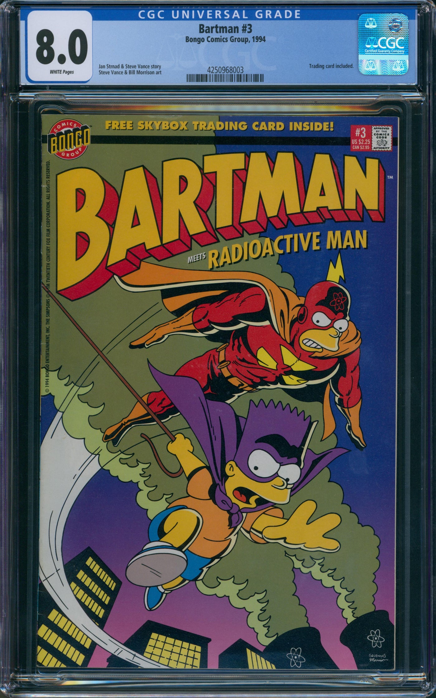 Bartman #3 1994 CGC 8.0