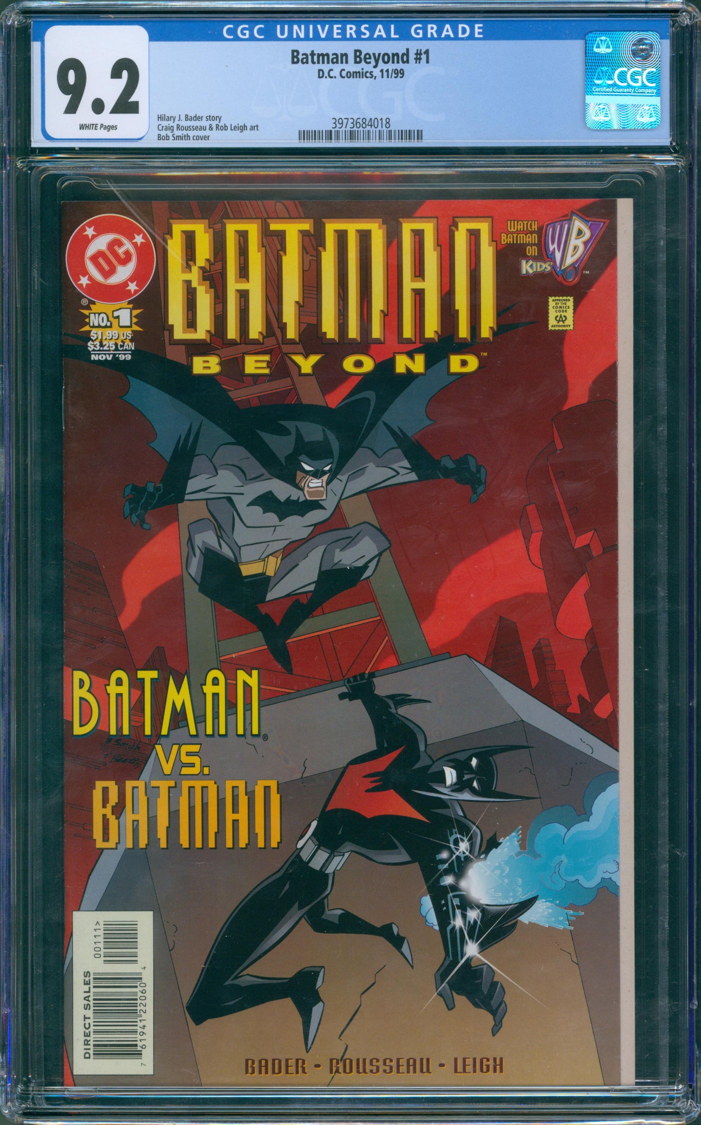 Batman Beyond #1 CGC 9.2