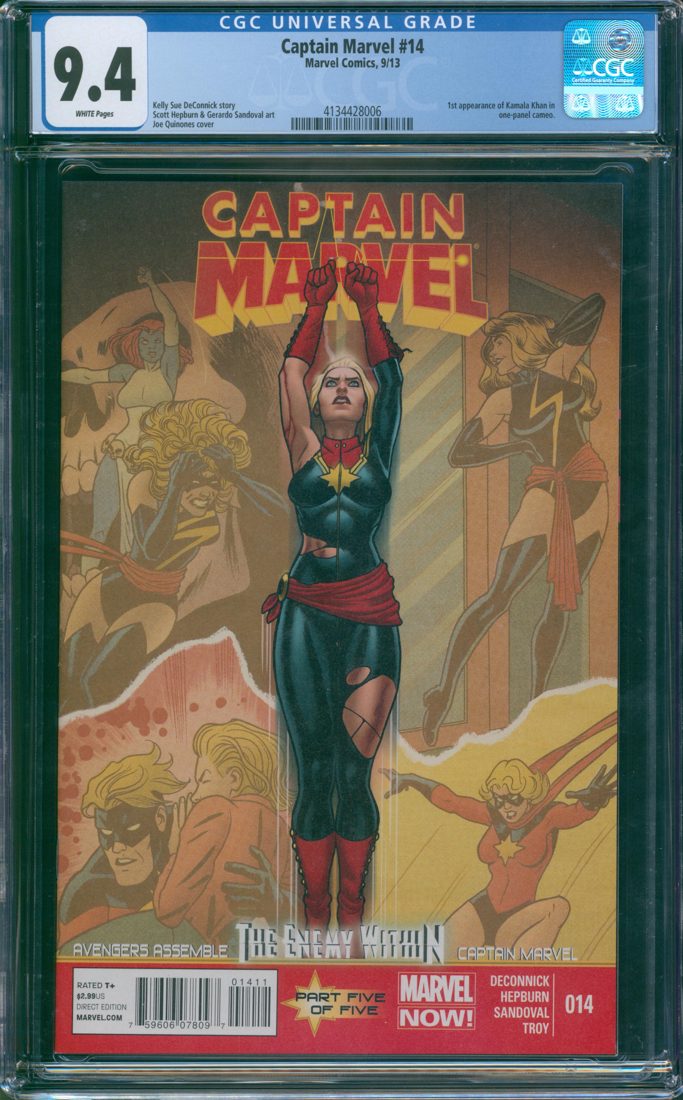 Captain Marvel #14 CGC 9.4