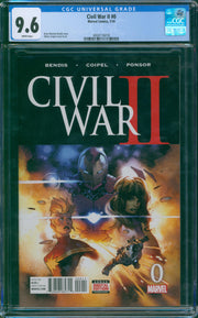 Civil War II #0 CGC 9.6