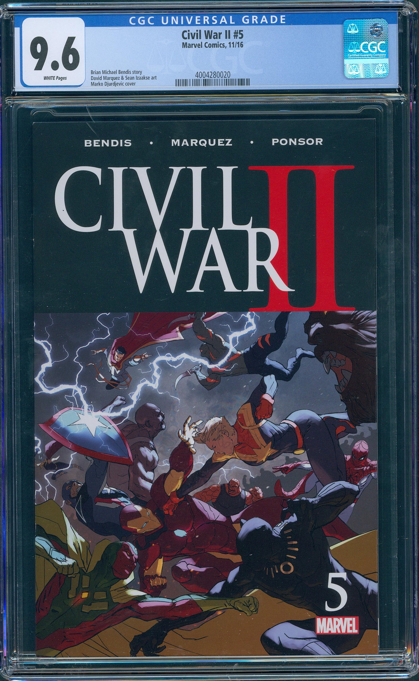 Civil War II #5 CGC 9.6