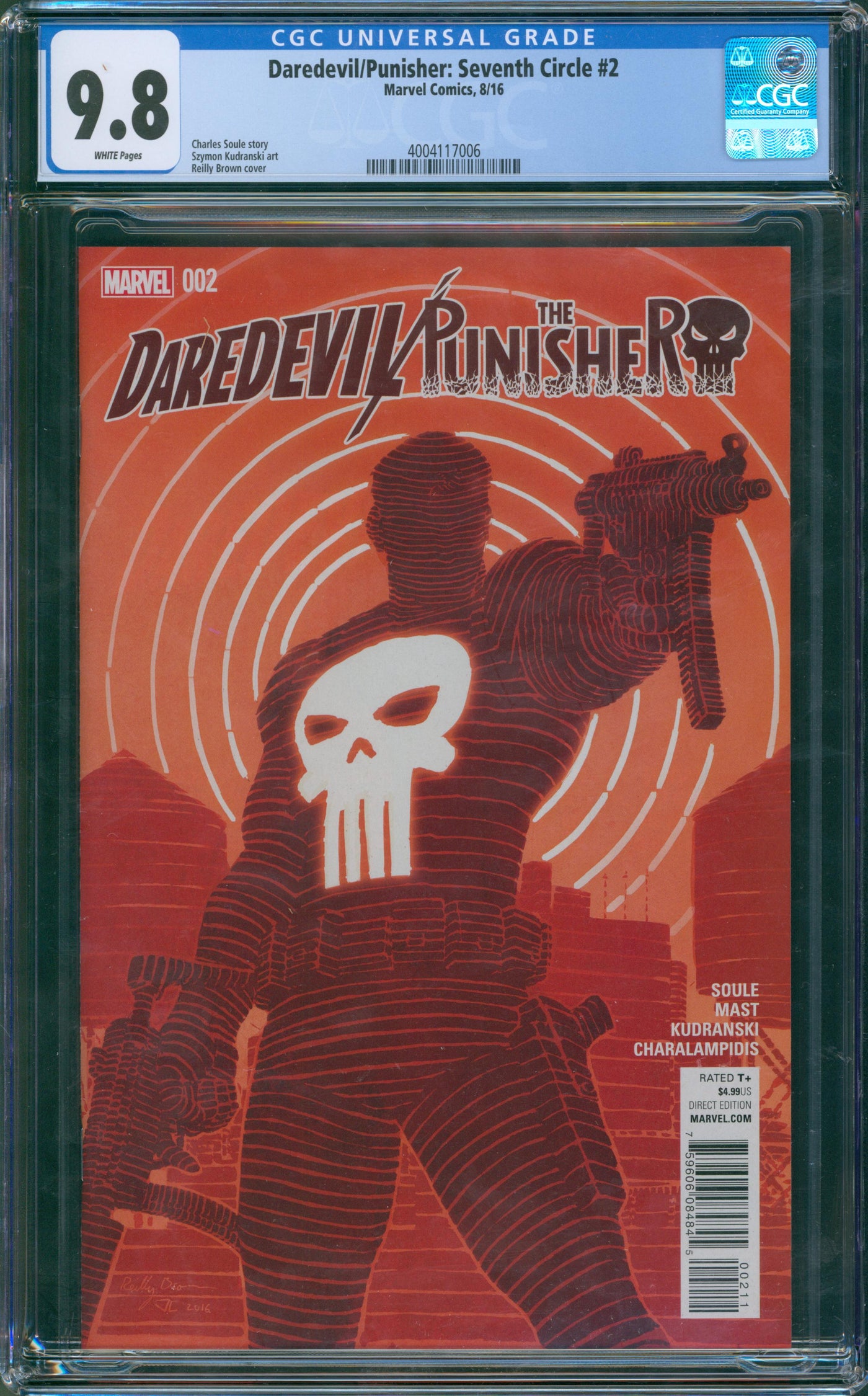 Daredevil/punisher seventh circle #2 CGC 9.8