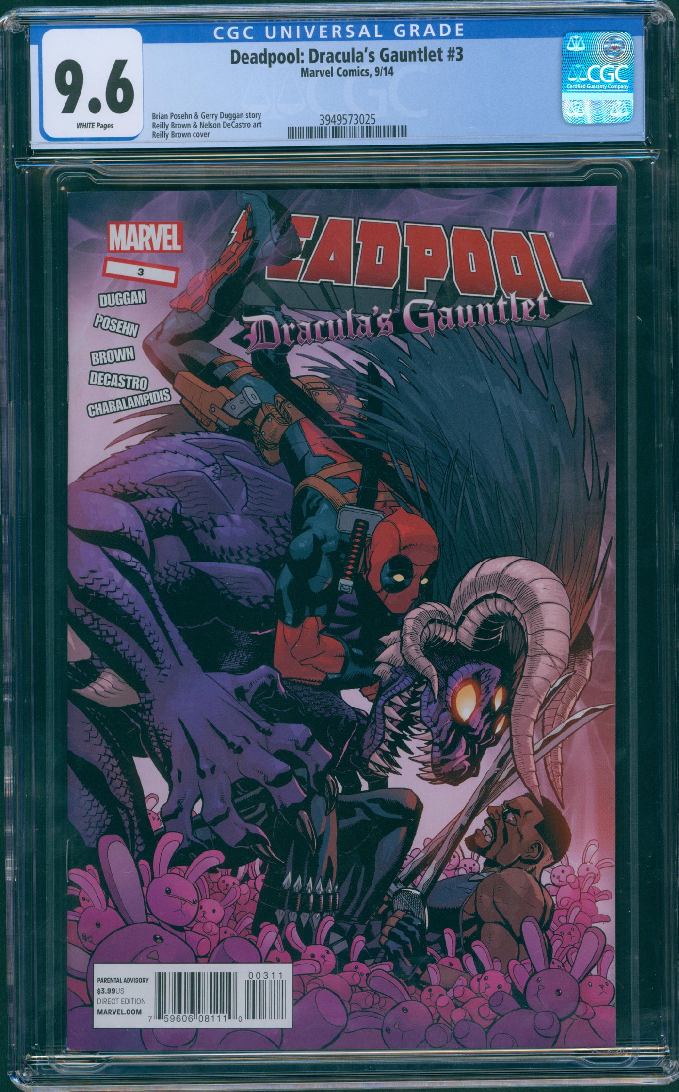 Deadpool Dracula's gauntlet #3 CGC 9.6