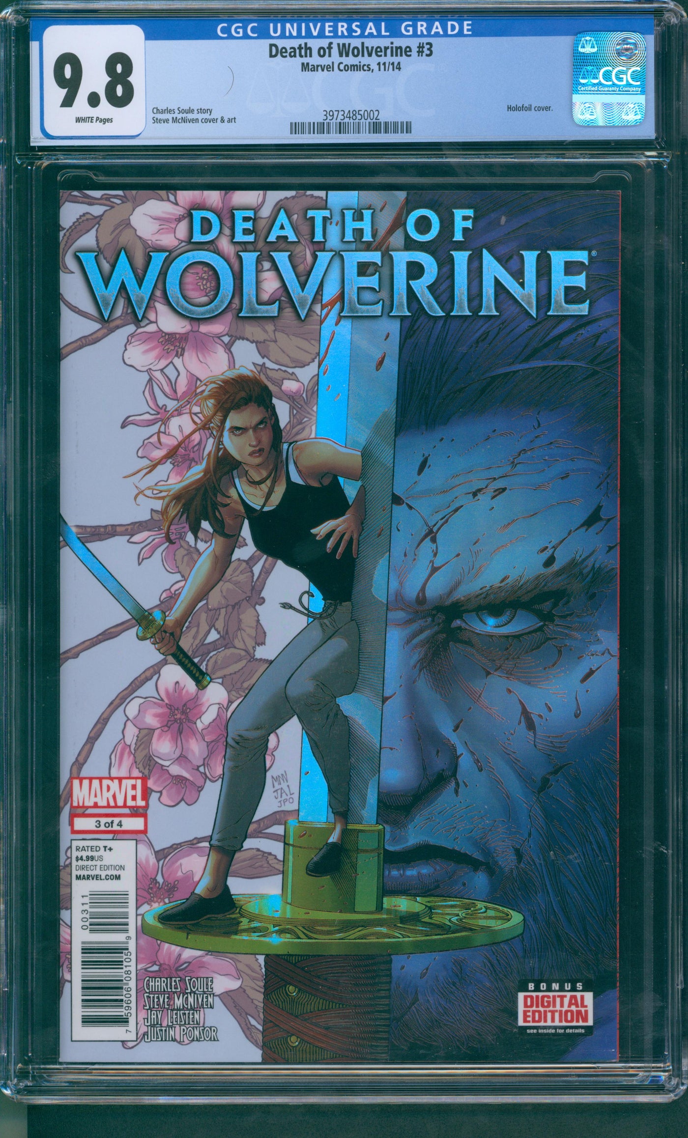 Death of wolverine #3 CGC 9.8