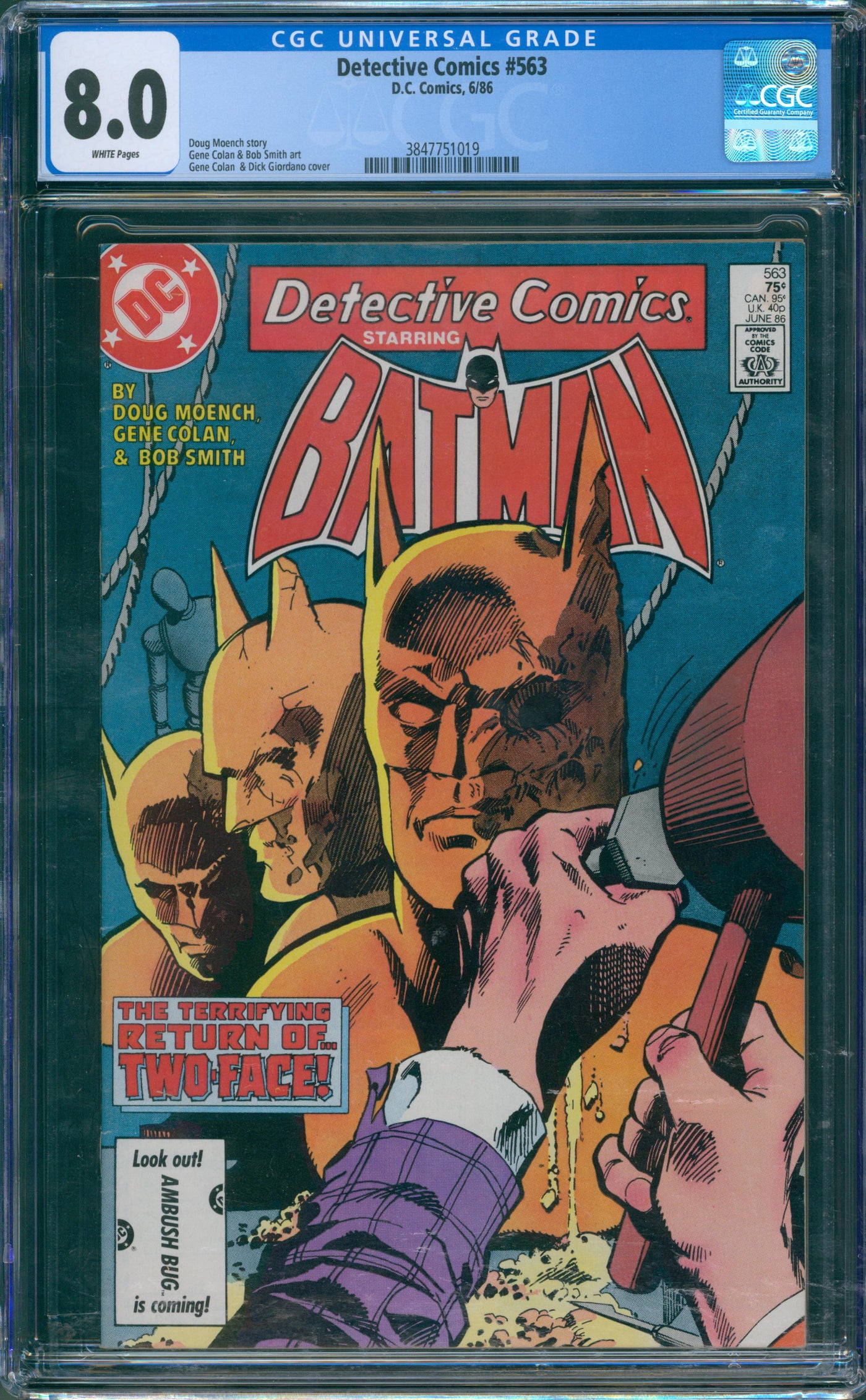 Detective Comics #563 CGC 8.0